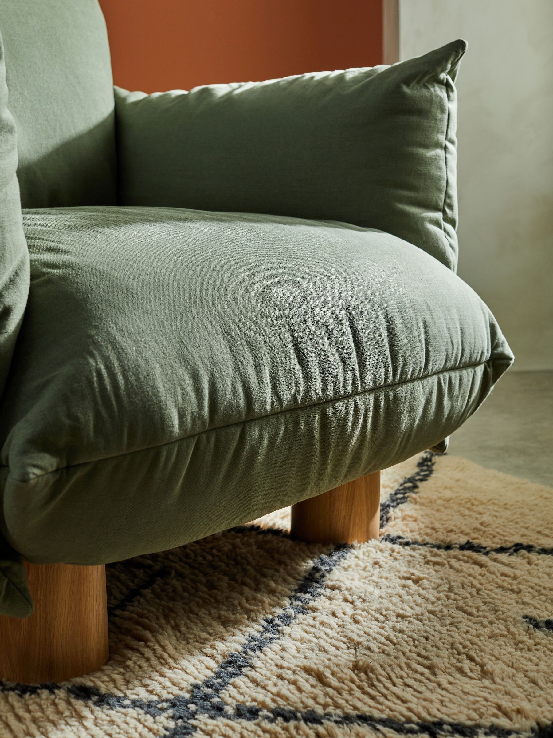 Jude Accent Chair in Olive Green - Image 2 of 5