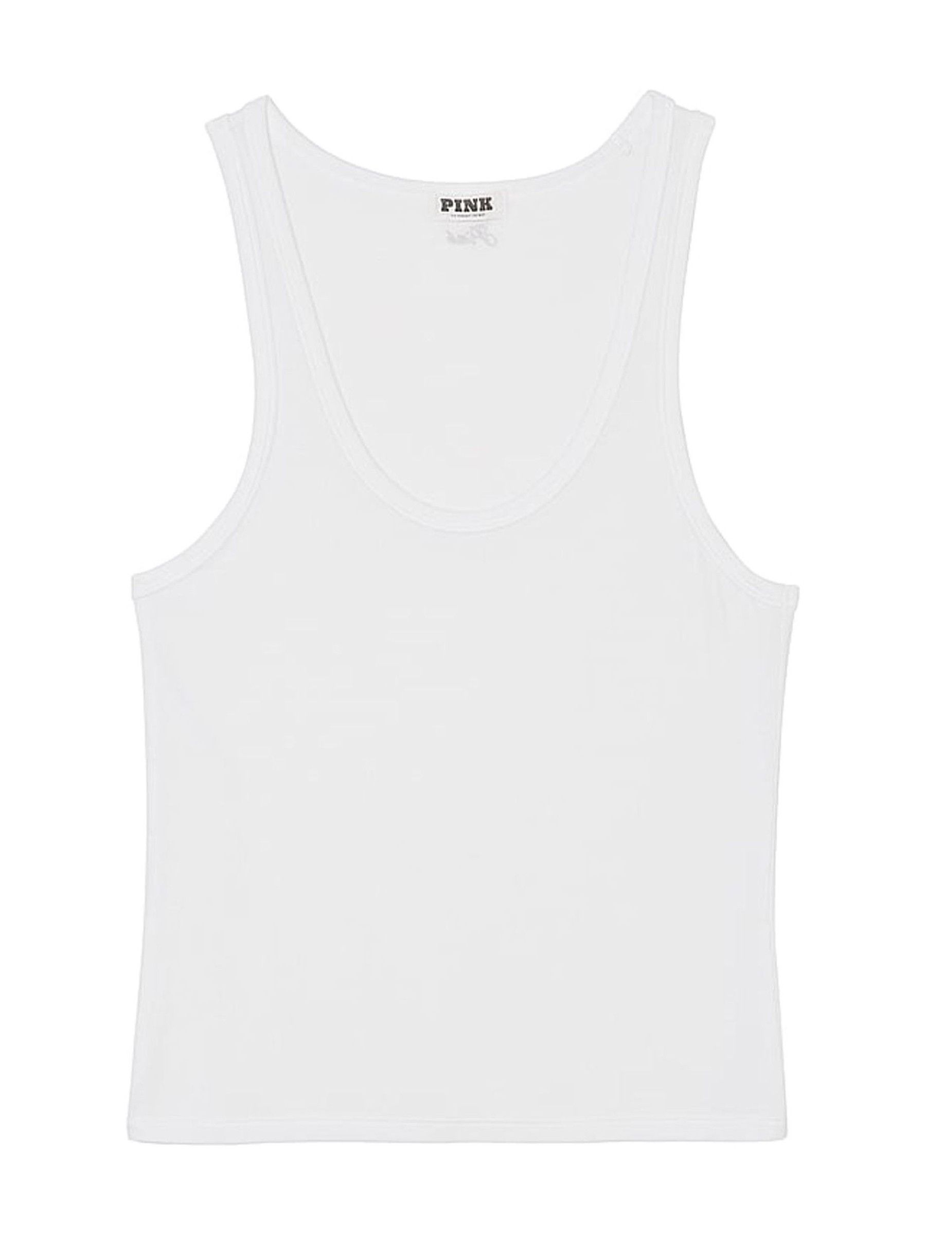 White Modal Rib Pyjama Vest Top - Image 3 of 3