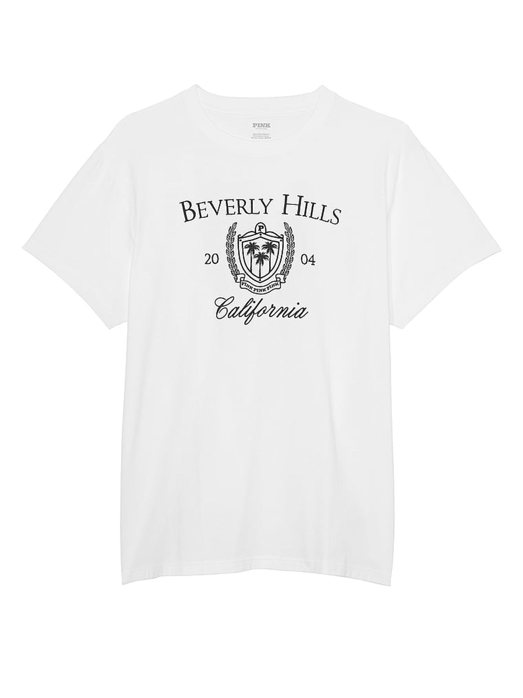 White Short Sleeve Oversized Campus T-Shirt - Image 3 of 3
