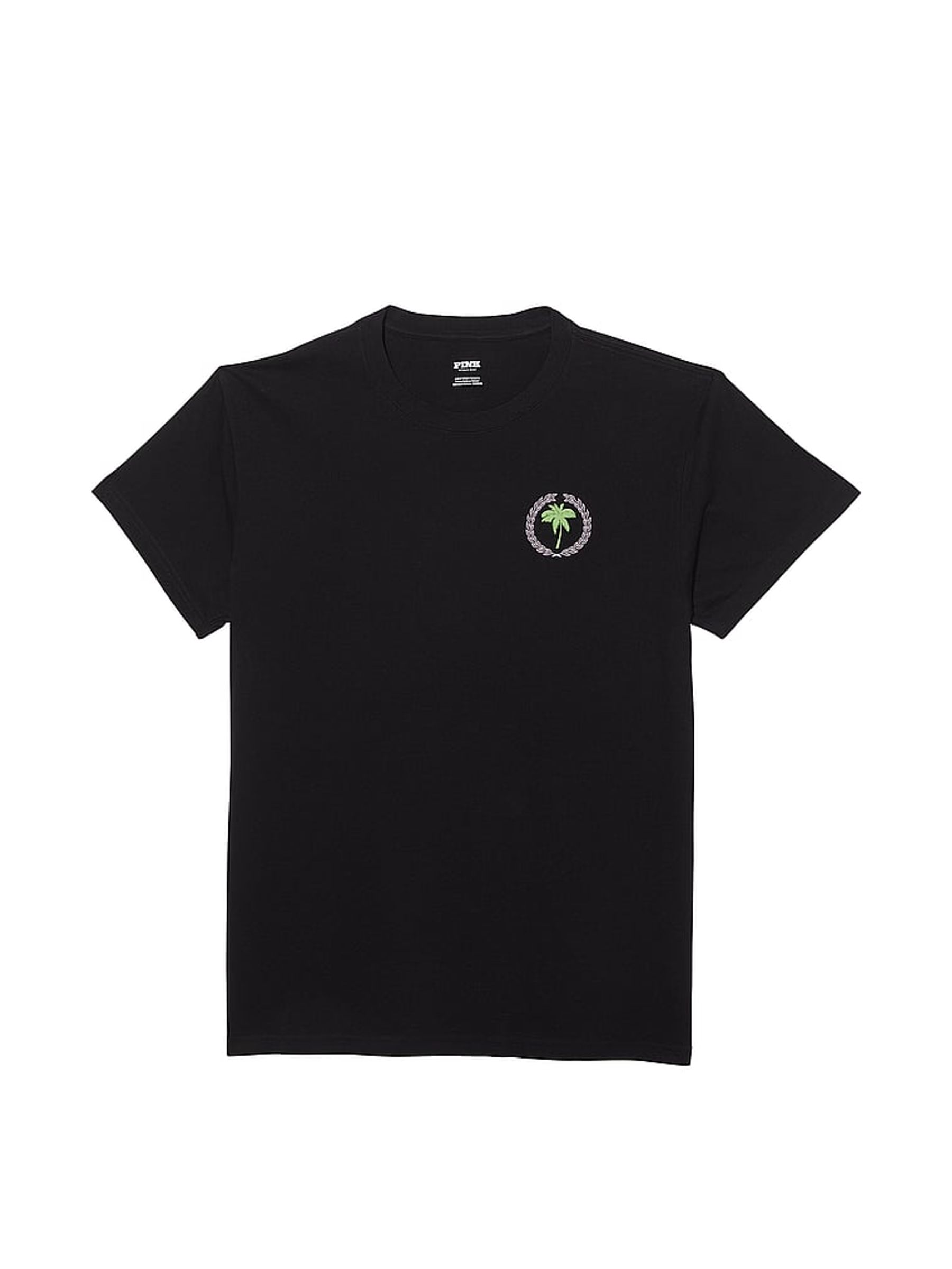 Black Short Sleeve Oversized Campus T-Shirt - Image 3 of 3