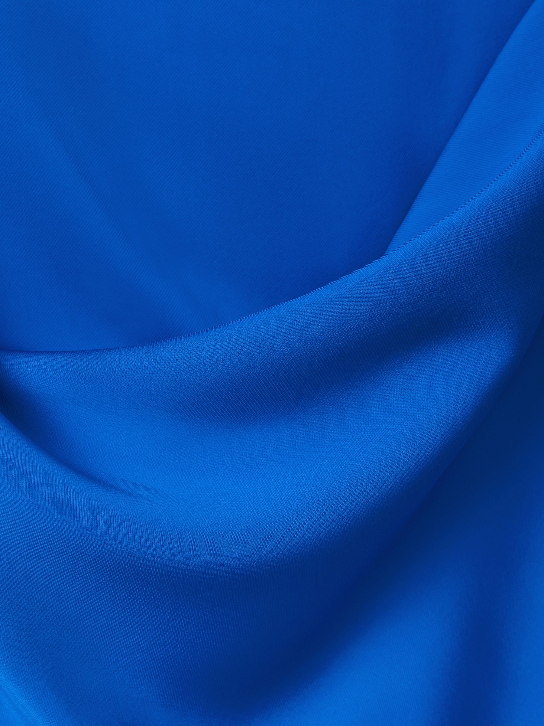 Tie Neck Column Maxi Dress in Cobalt Blue - Image 6 of 6