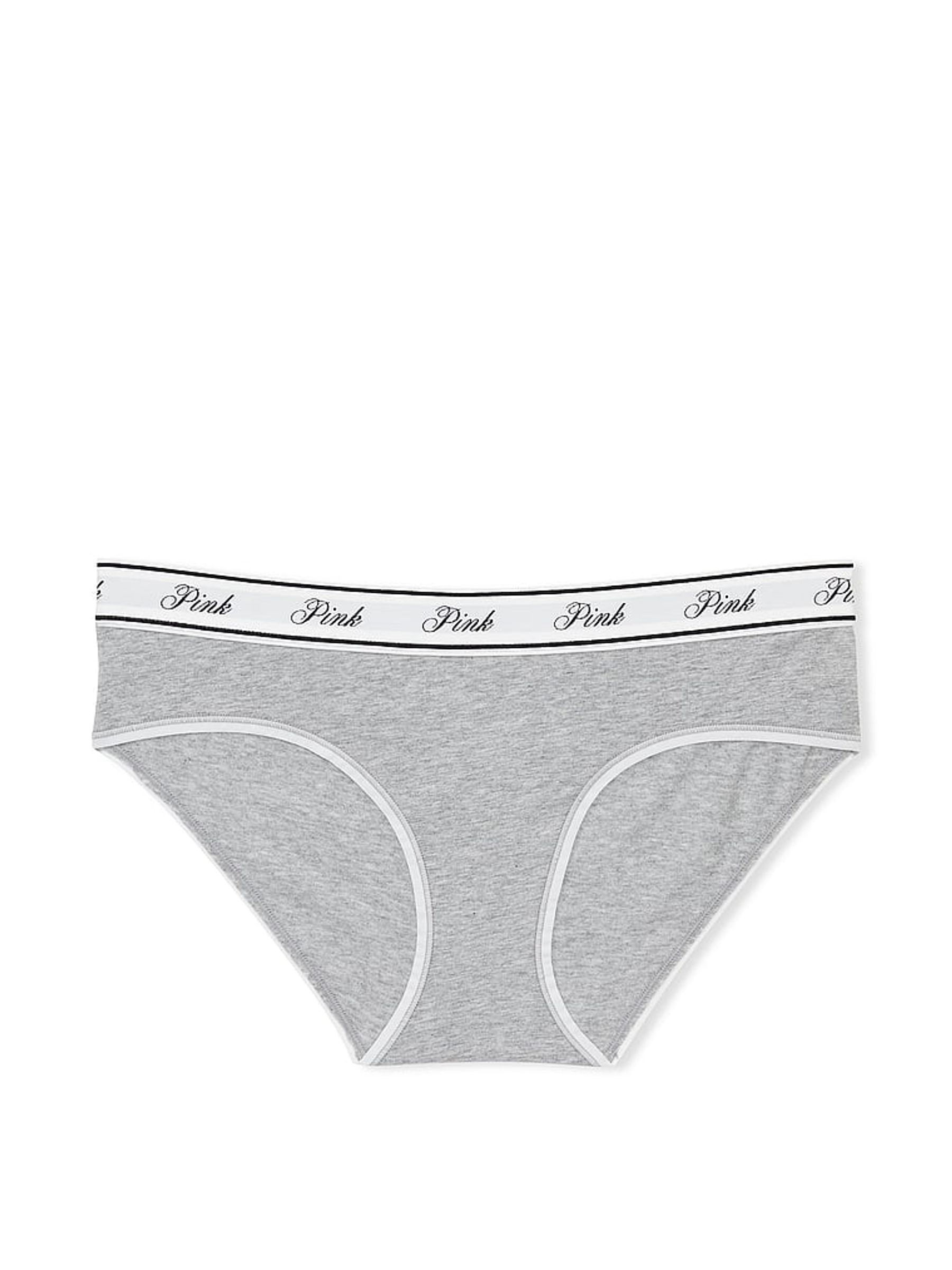 Grey Heather Hipster Cotton Logo Knickers - Image 3 of 3
