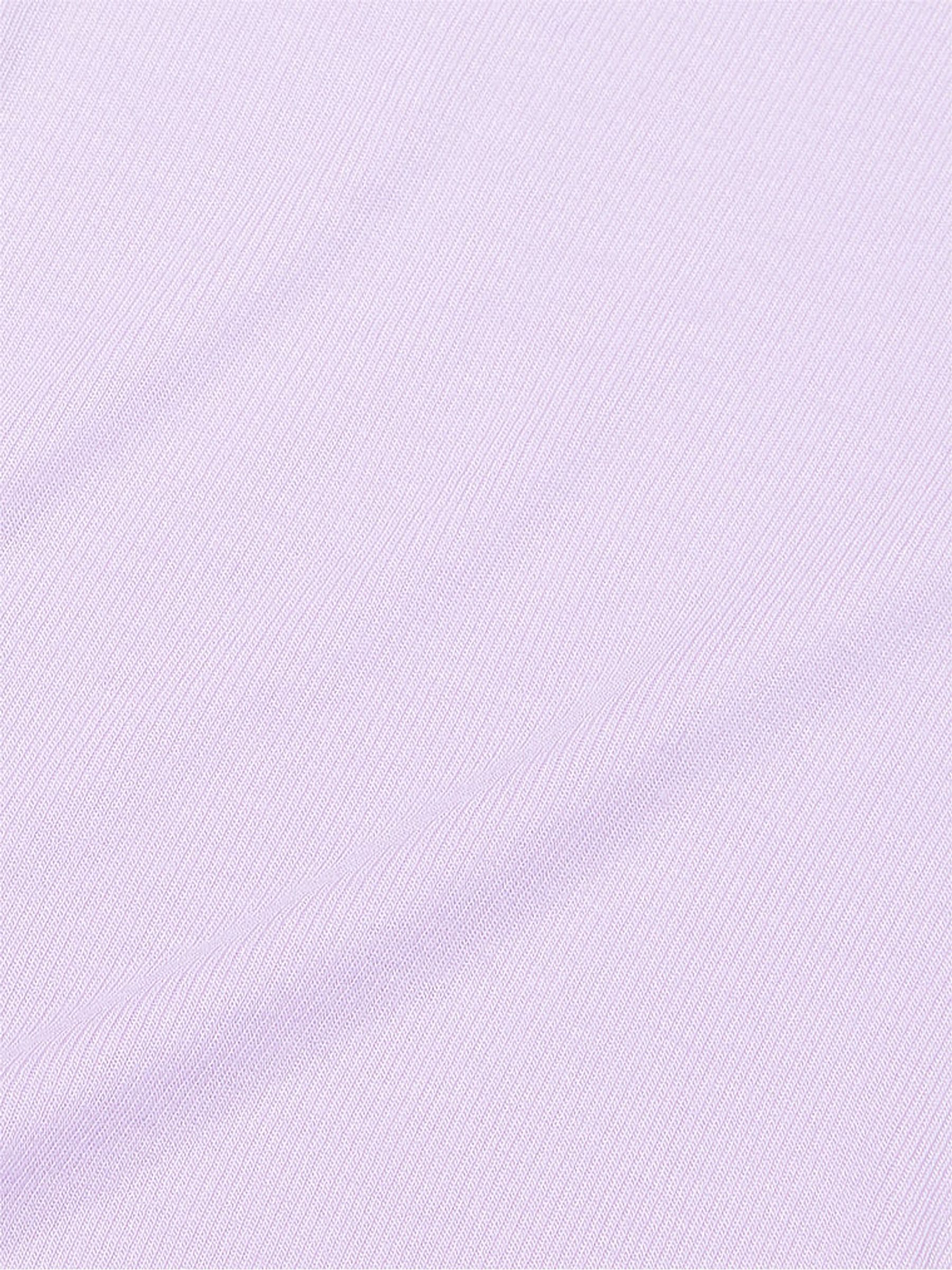 Purple Pastel Lilac Modal Rib Pyjama Vest Top - Image 4 of 4