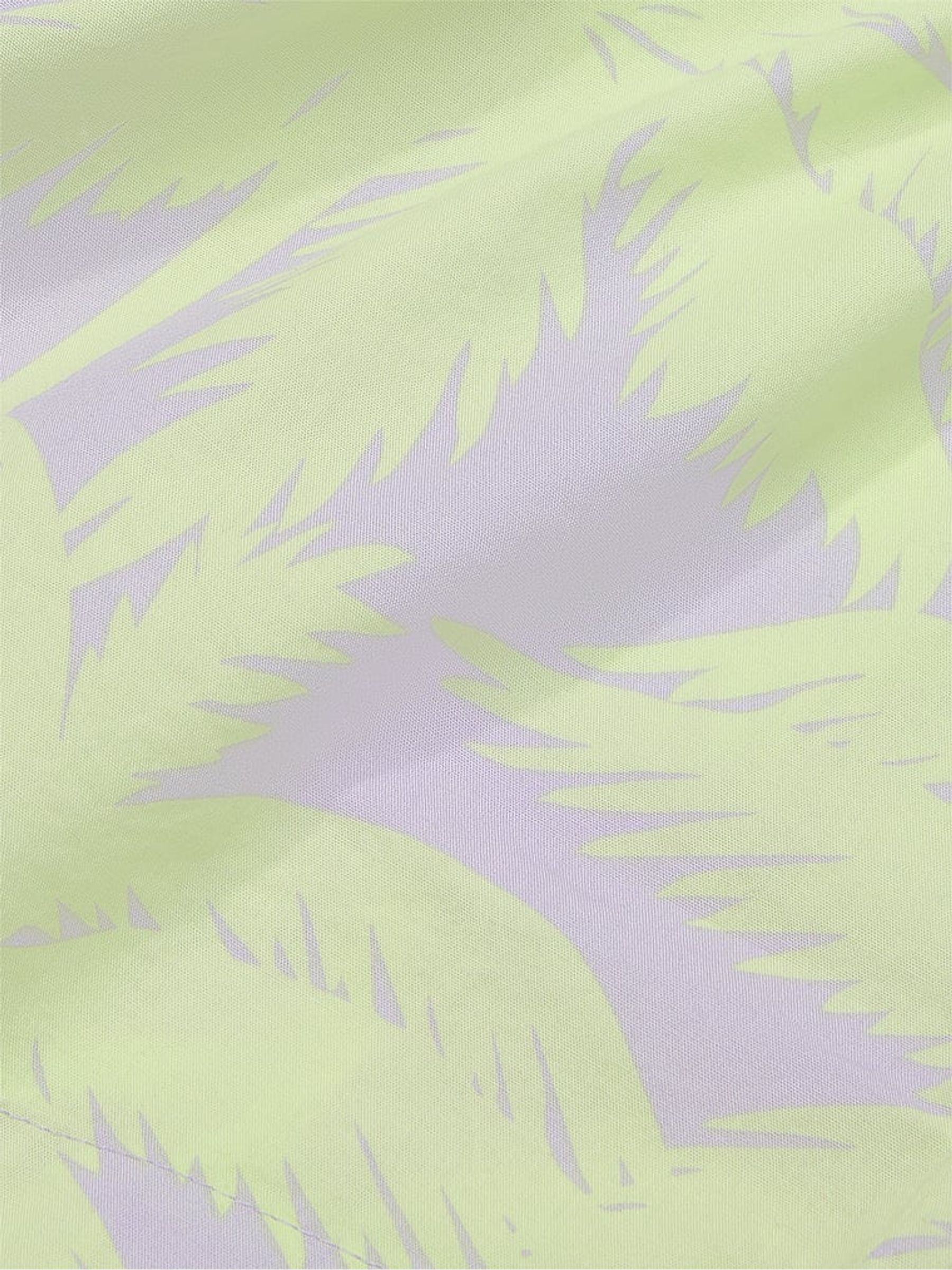 Purple Palms Cotton Pyjama Shorts - Image 4 of 4