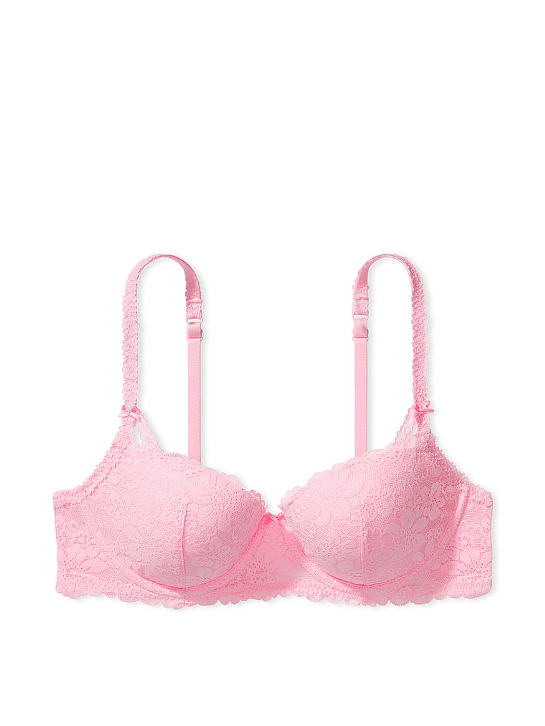 Pink Bubble Lace Lightly Lined Balcony Bra - Image 3 of 3