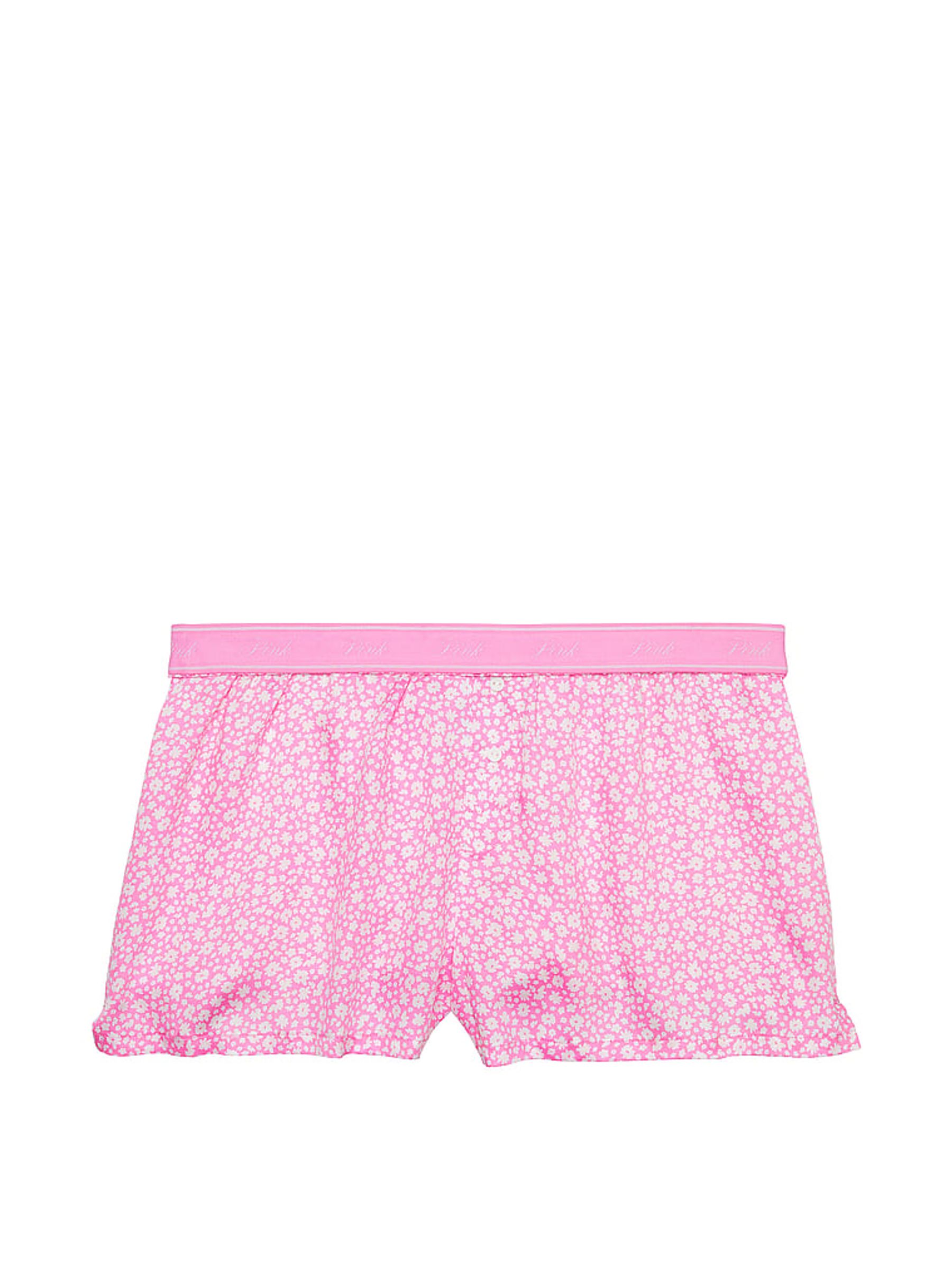 Pink Ditsy Floral Short TENCEL™ Pyjama Bottoms - Image 3 of 4