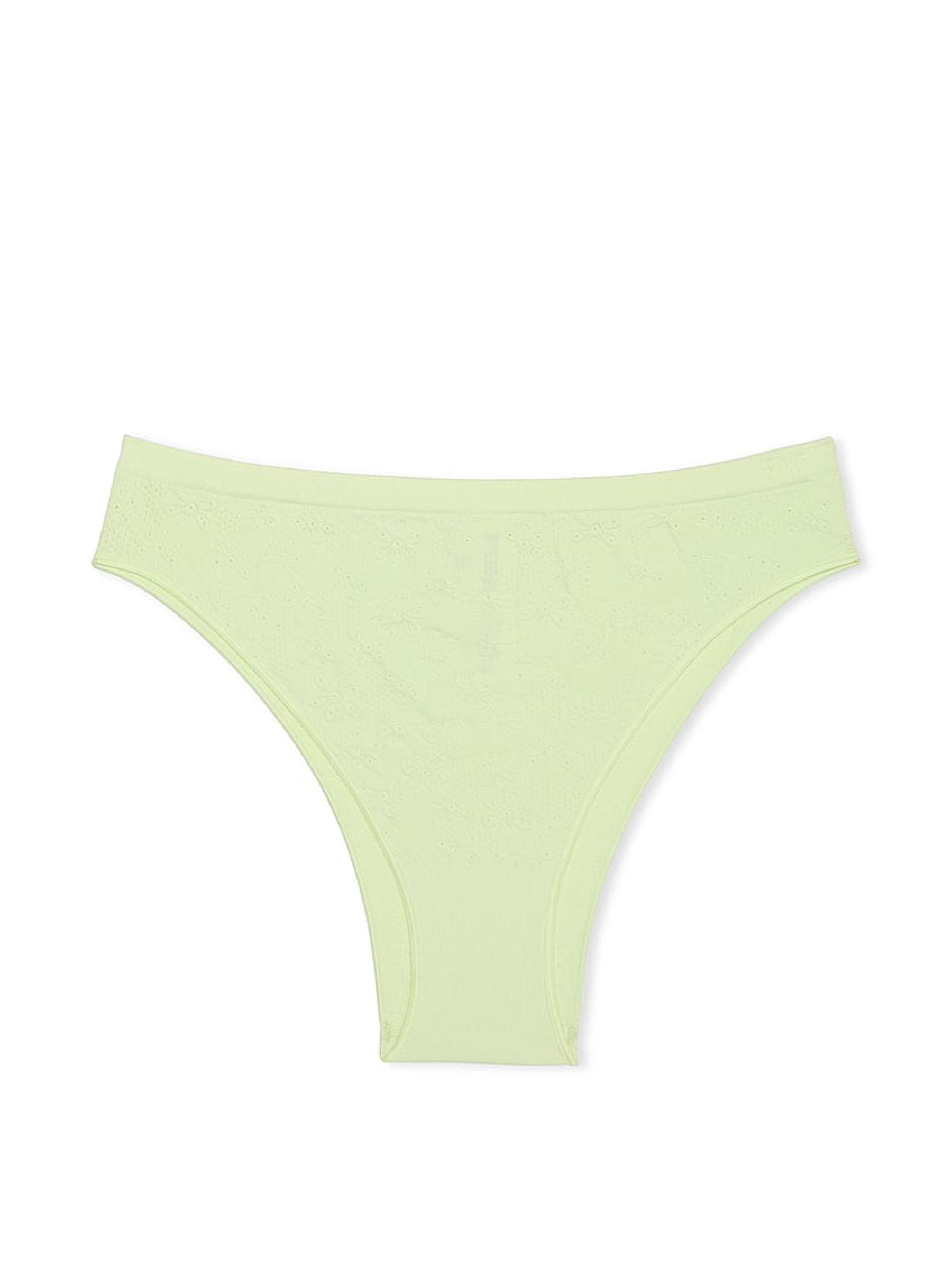 Lime Cream Green Daisy Brazilian Knickers - Image 3 of 3
