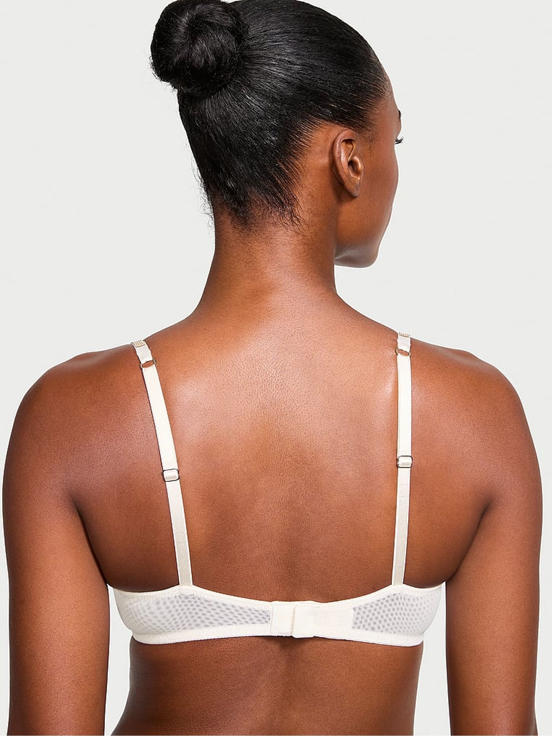 Coconut White Sheer Shine Low Cut Demi Bra - Image 2 of 3