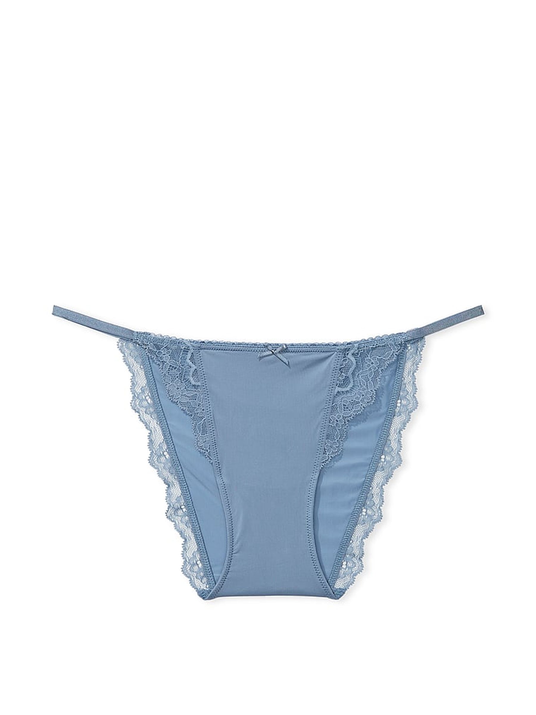 Faded Denim Blue Bikini Knickers - Image 3 of 3