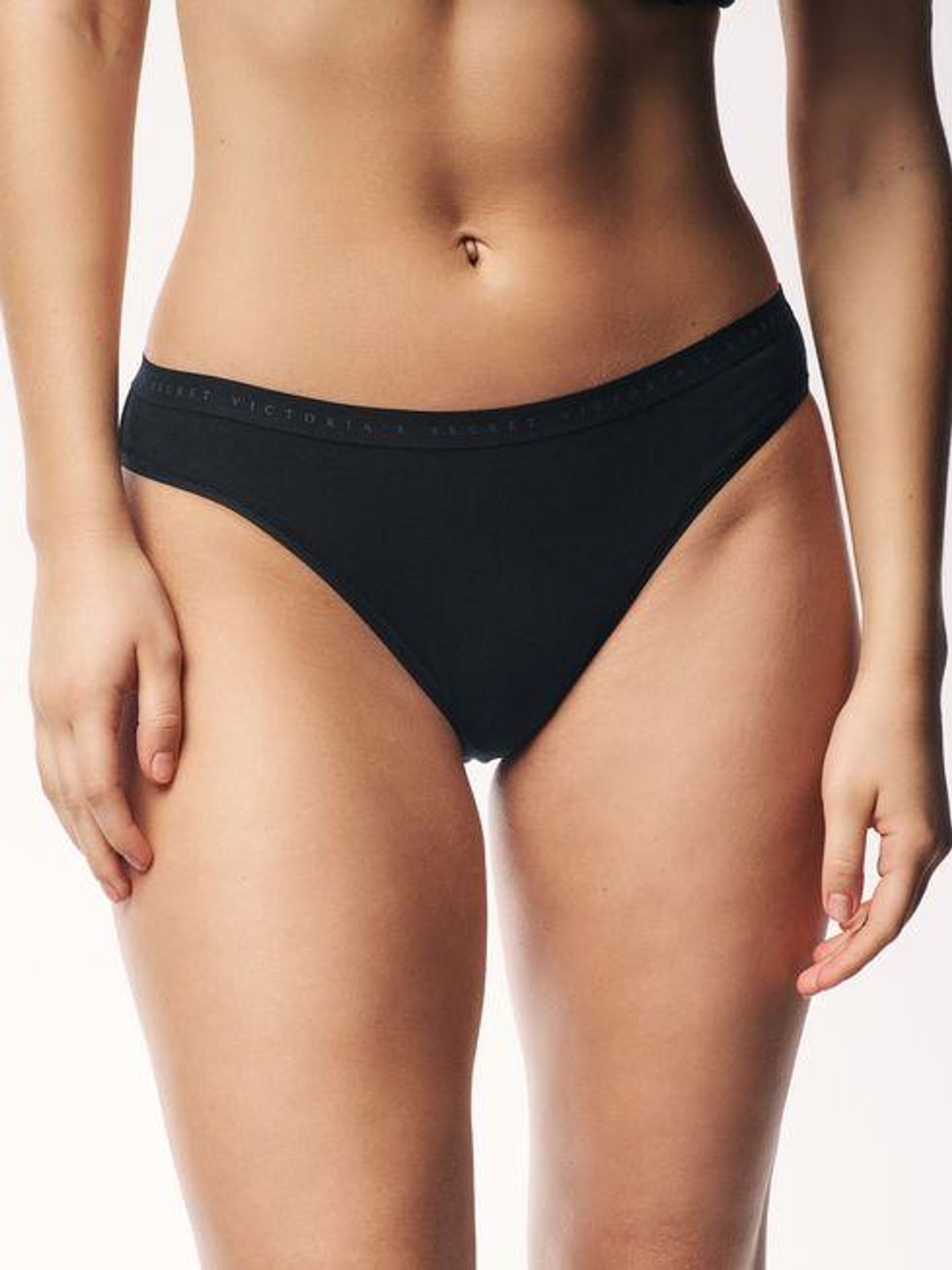 Black Bikini Logo 4 Pack Knickers - Image 2 of 5