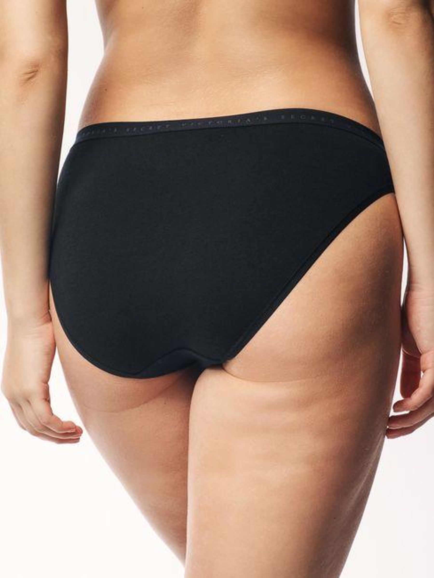 Black Bikini Logo 4 Pack Knickers - Image 3 of 5