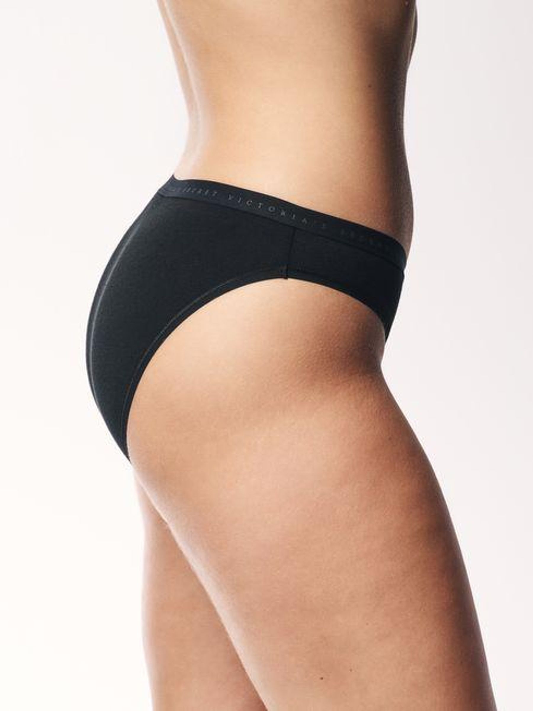 Black Bikini Logo 4 Pack Knickers - Image 5 of 5