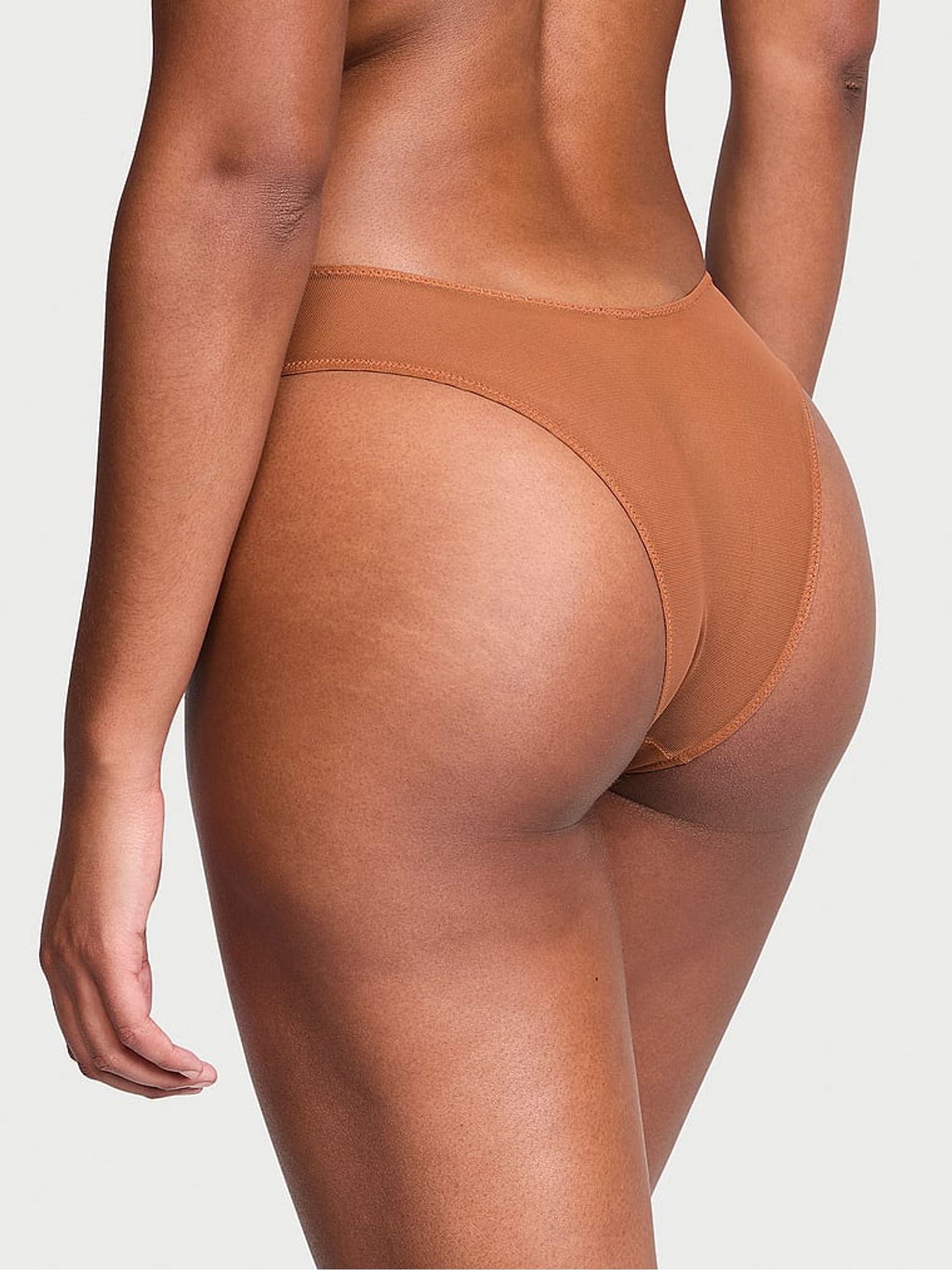 Caramel Nude Brazilian Embroidered Knickers - Image 2 of 3