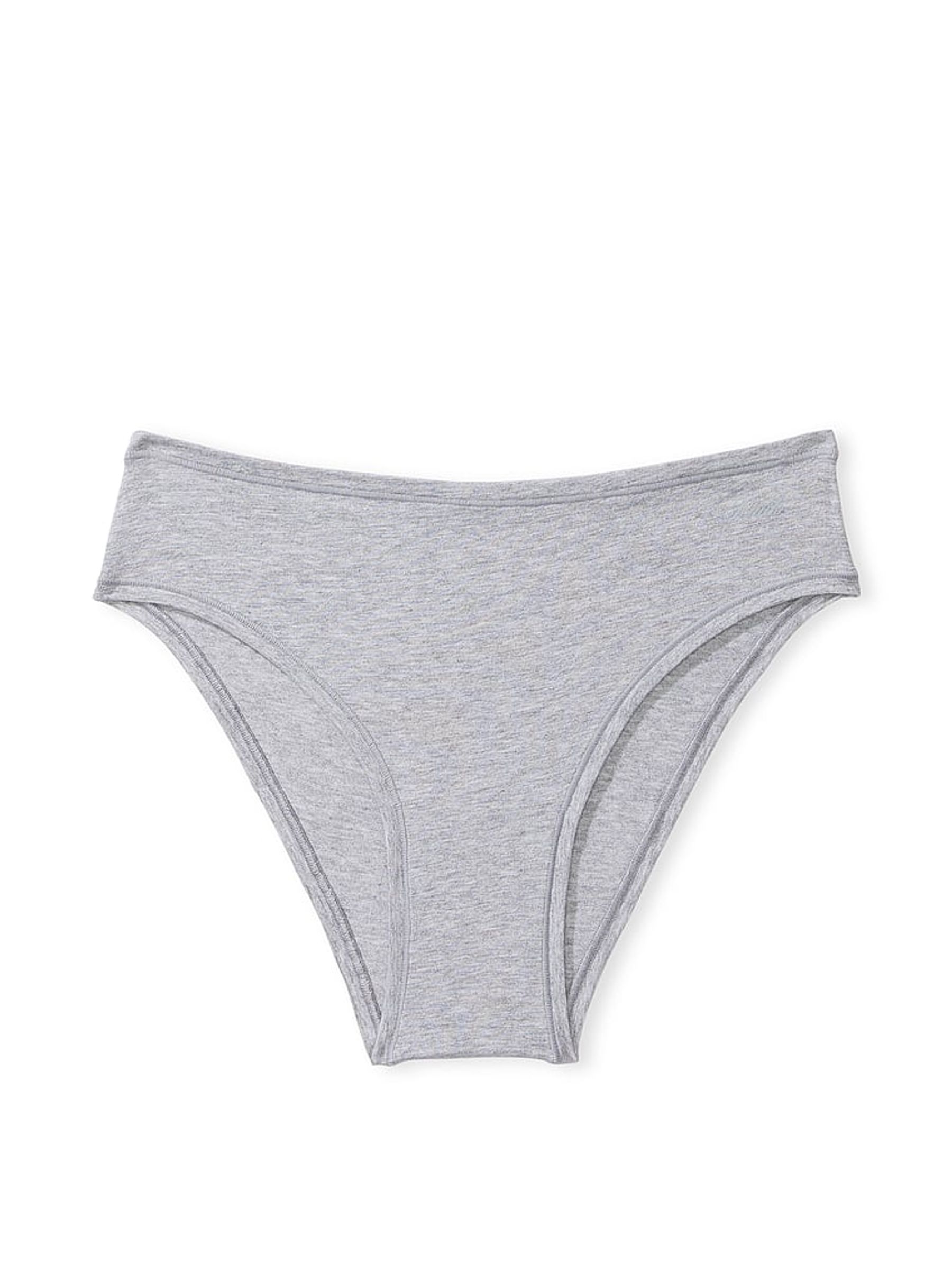 Grey Heather Cheeky Cotton Knickers - Image 3 of 3