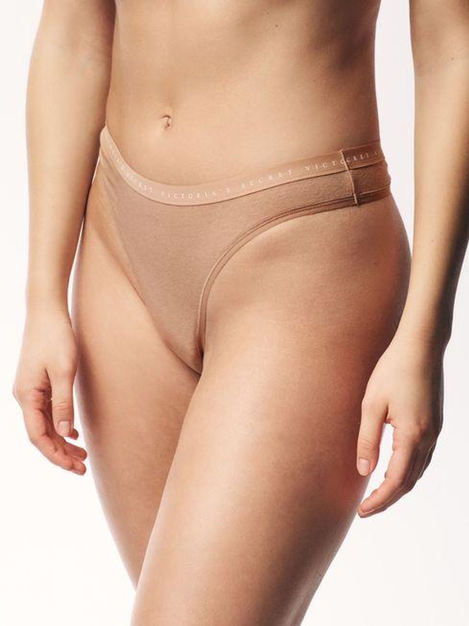 Black/White/Nude Thong Logo 4 Pack Knickers - Image 2 of 5