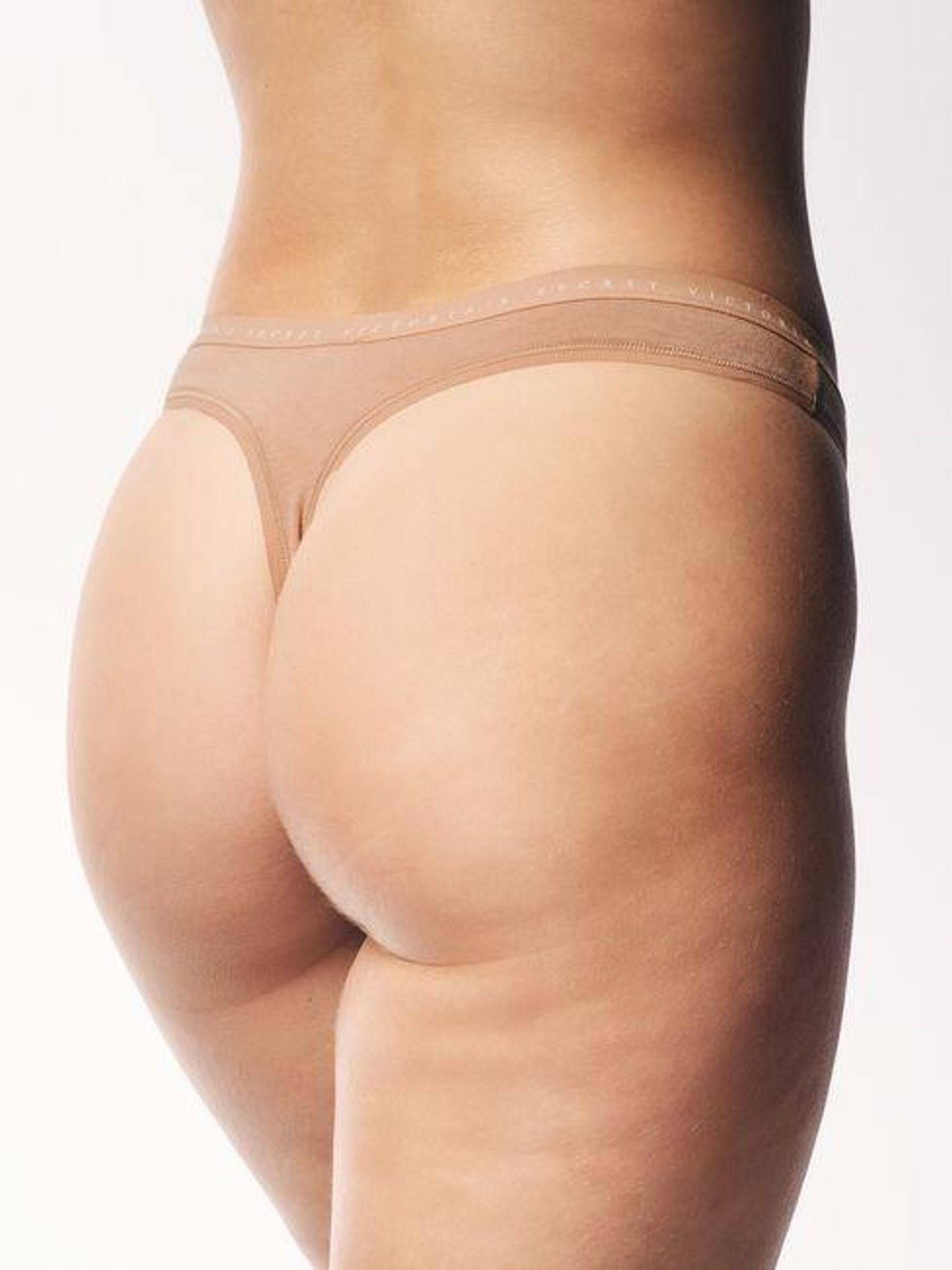 Black/White/Nude Thong Logo 4 Pack Knickers - Image 3 of 5