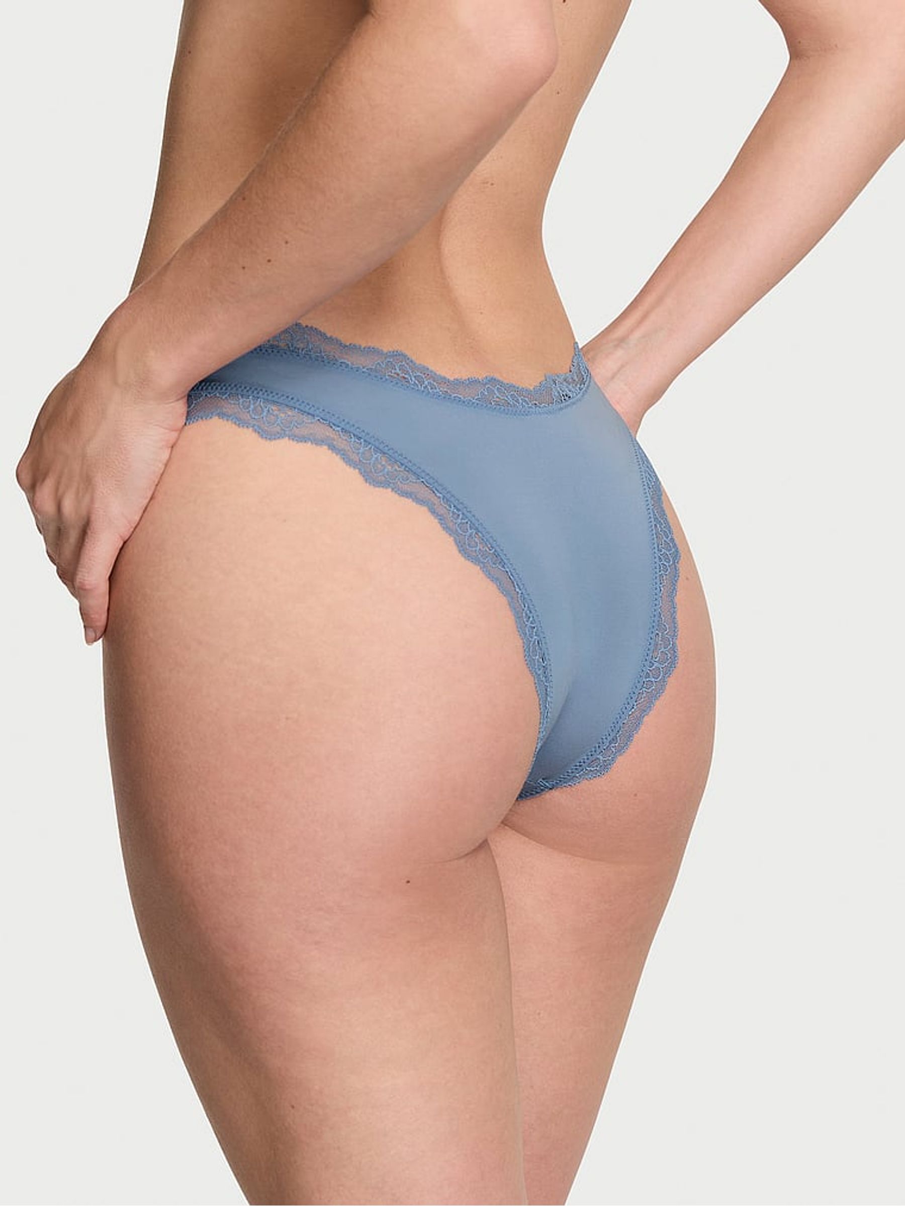 Faded Denim Blue Brazilian Knickers - Image 2 of 3