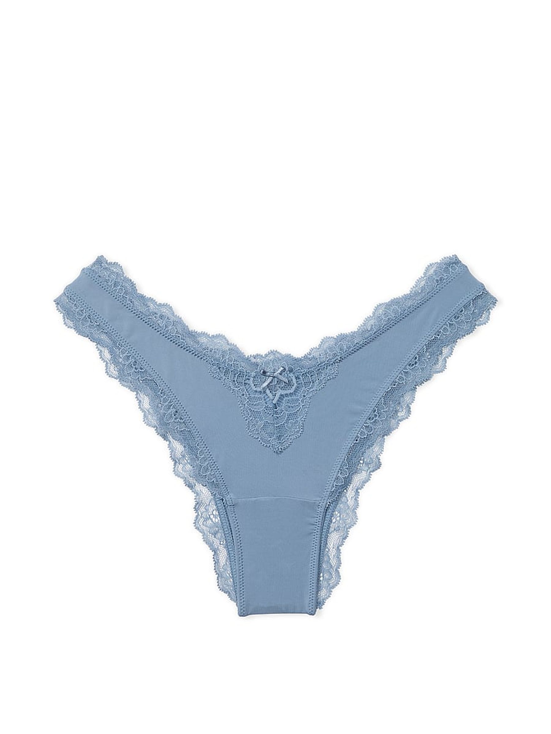 Faded Denim Blue Brazilian Knickers - Image 3 of 3