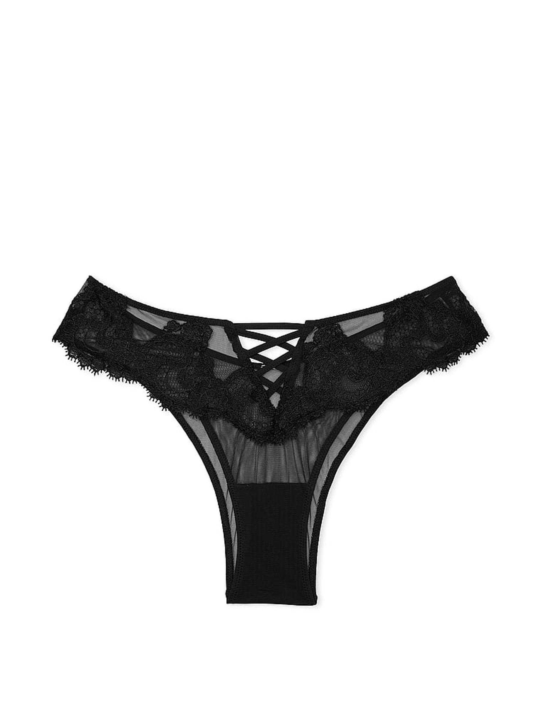 Black Brazilian Embroidered Knickers - Image 3 of 3