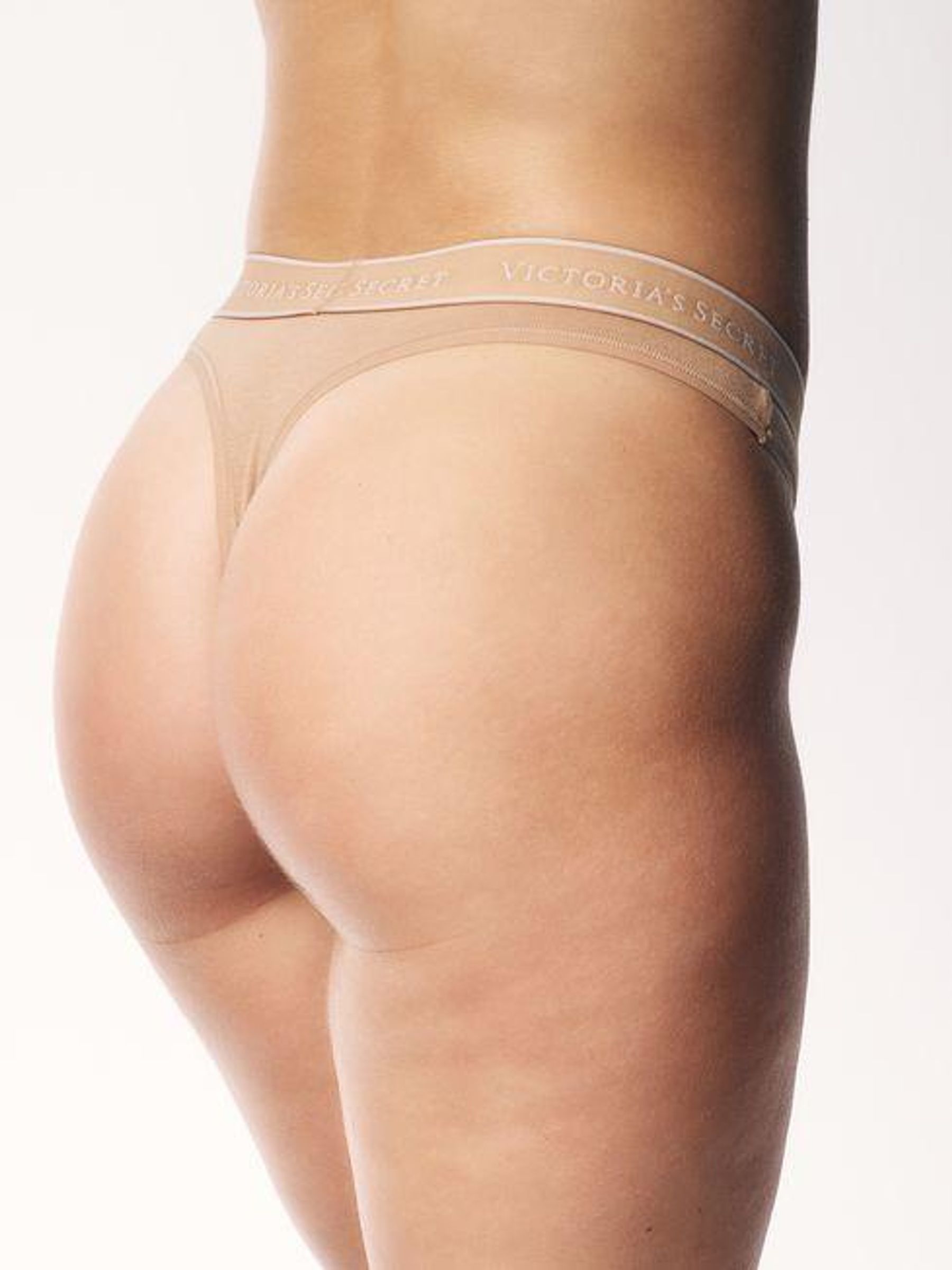 Black/White/Grey/Nude Thong Logo 4 Pack Knickers - Image 3 of 5