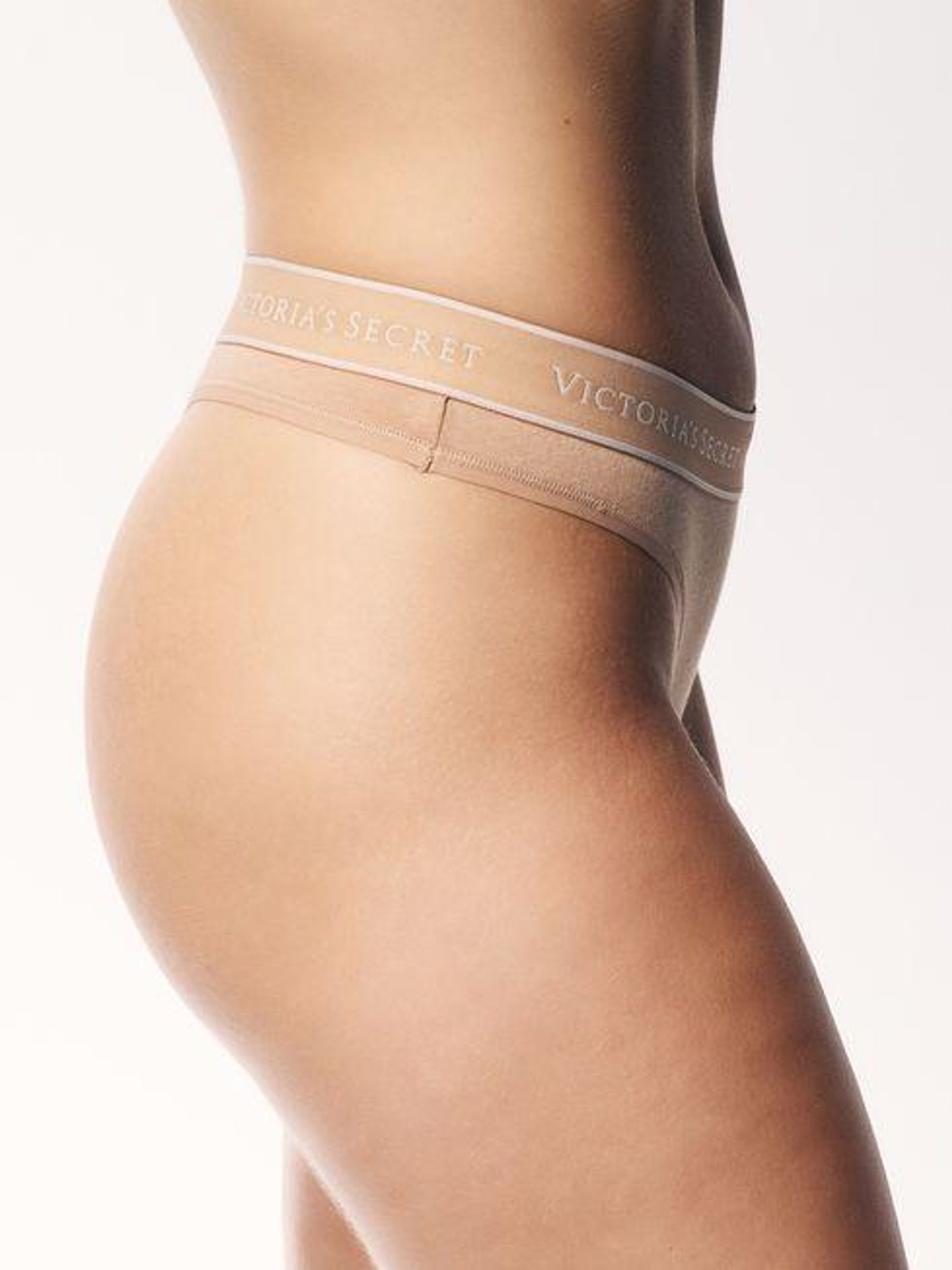 Black/White/Grey/Nude Thong Logo 4 Pack Knickers - Image 5 of 5