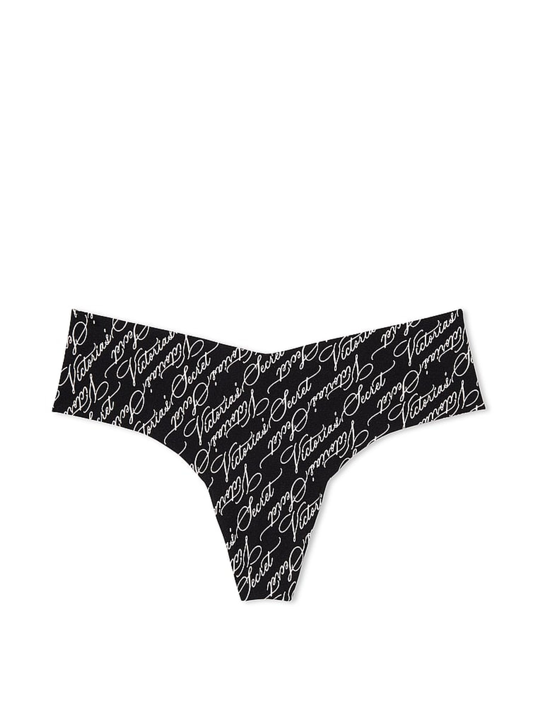 Black Logo Thong Knickers - Image 3 of 3