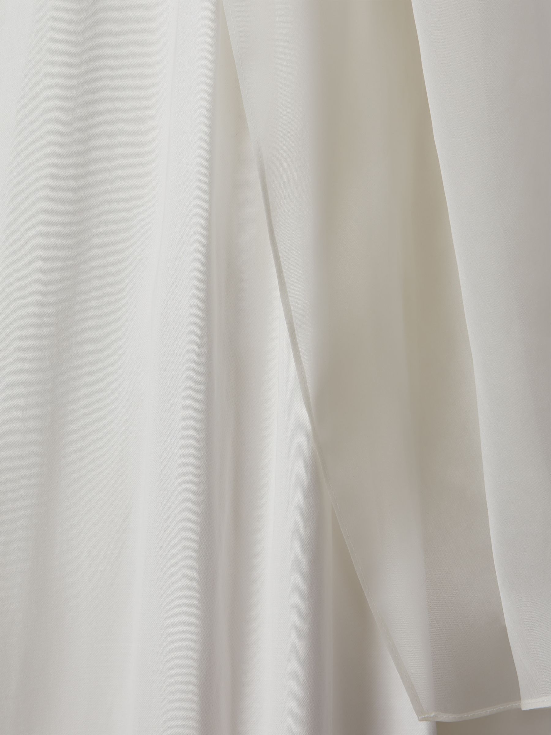 One-Shoulder Bow Maxi Dress in Ivory - Image 8 of 8