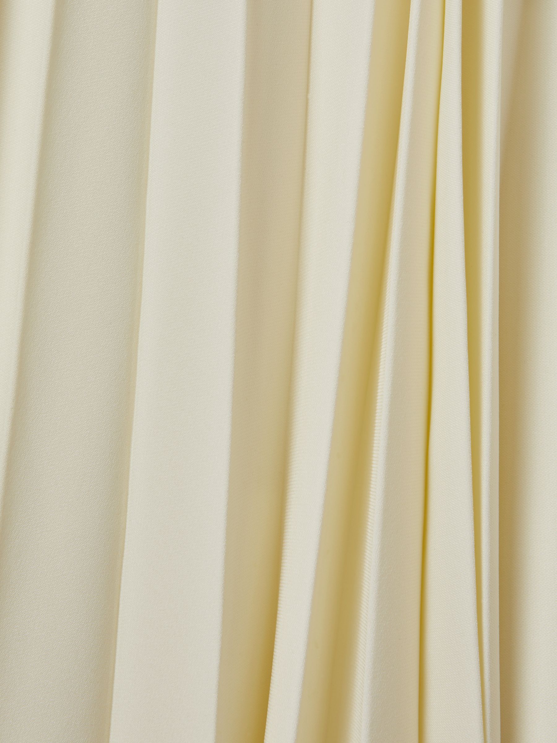 Pleated Cape Sleeve Midi Dress in Lemon - image 2