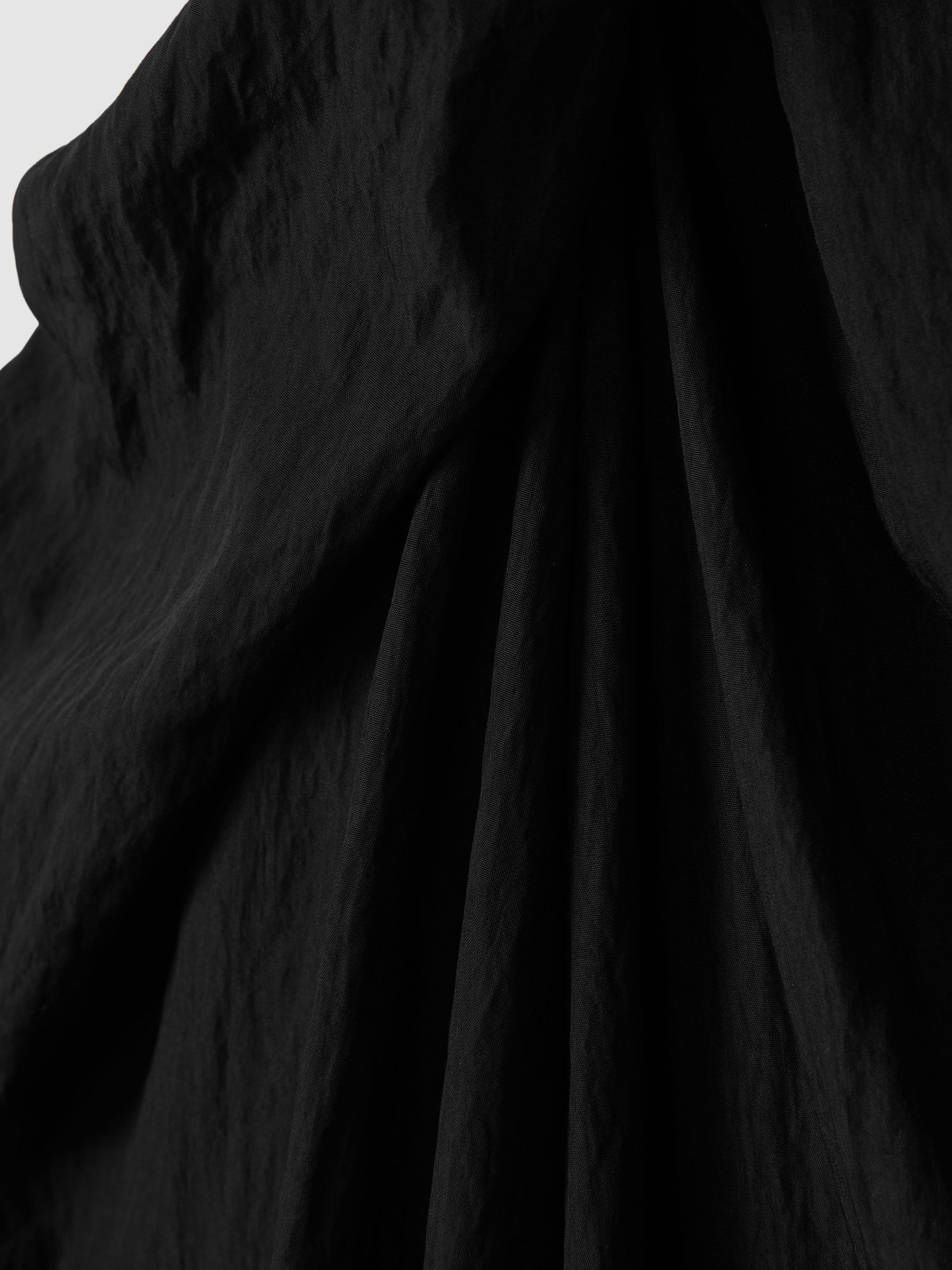 Taffeta Halter Neck Maxi Dress in Black - Image 6 of 6