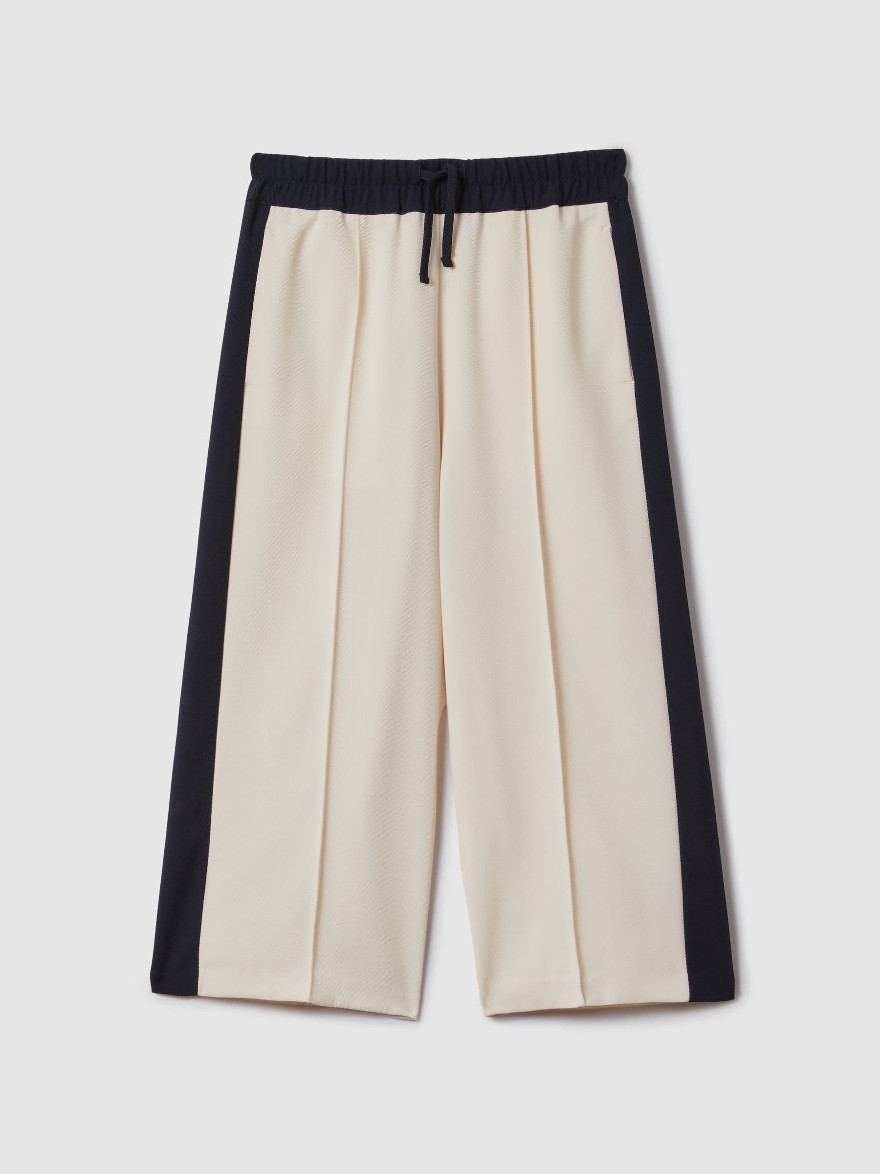 Senior Woven Stripe Drawstring Trousers in Ivory - Image 2 of 6
