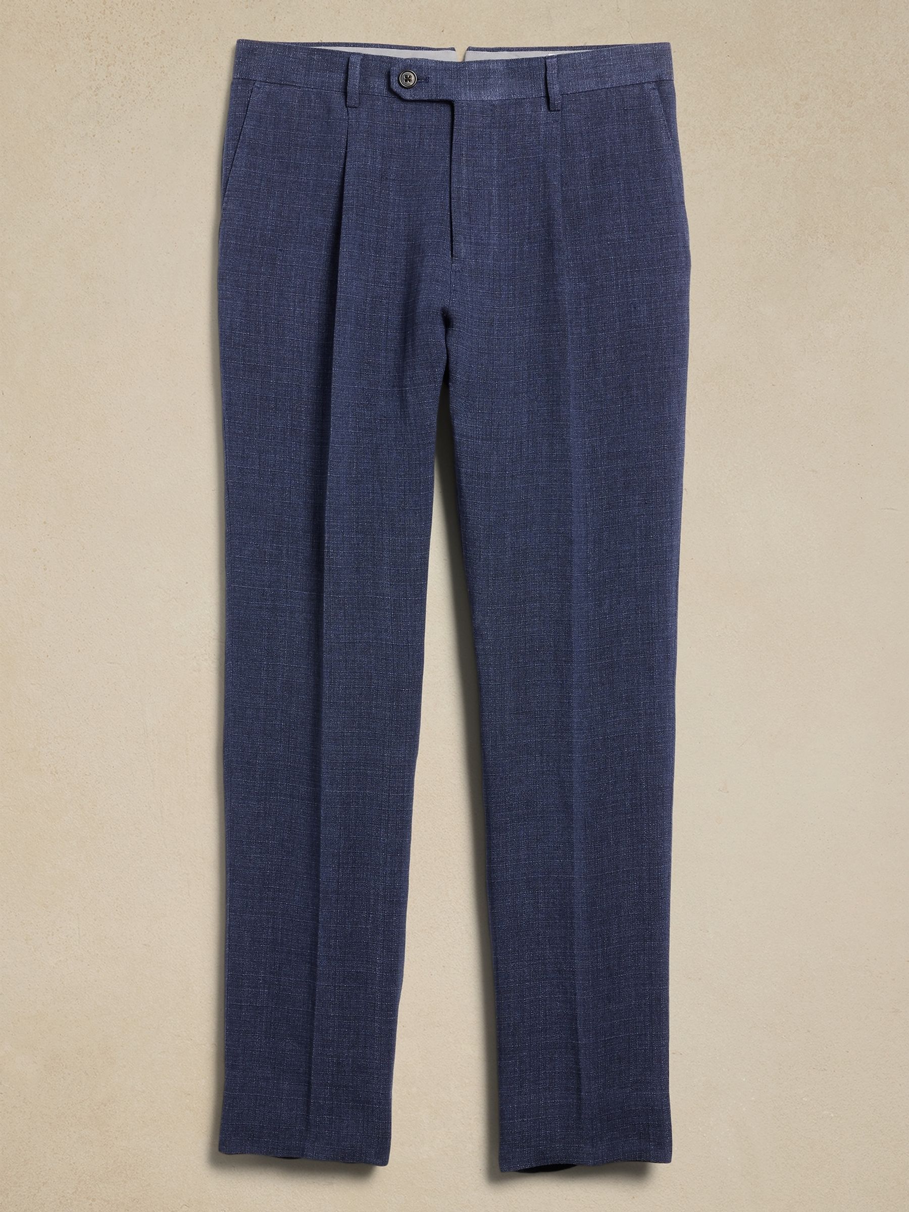 Banana Republic Blue Malpaso Italian Linen Suit trousers - Image 5 of 5