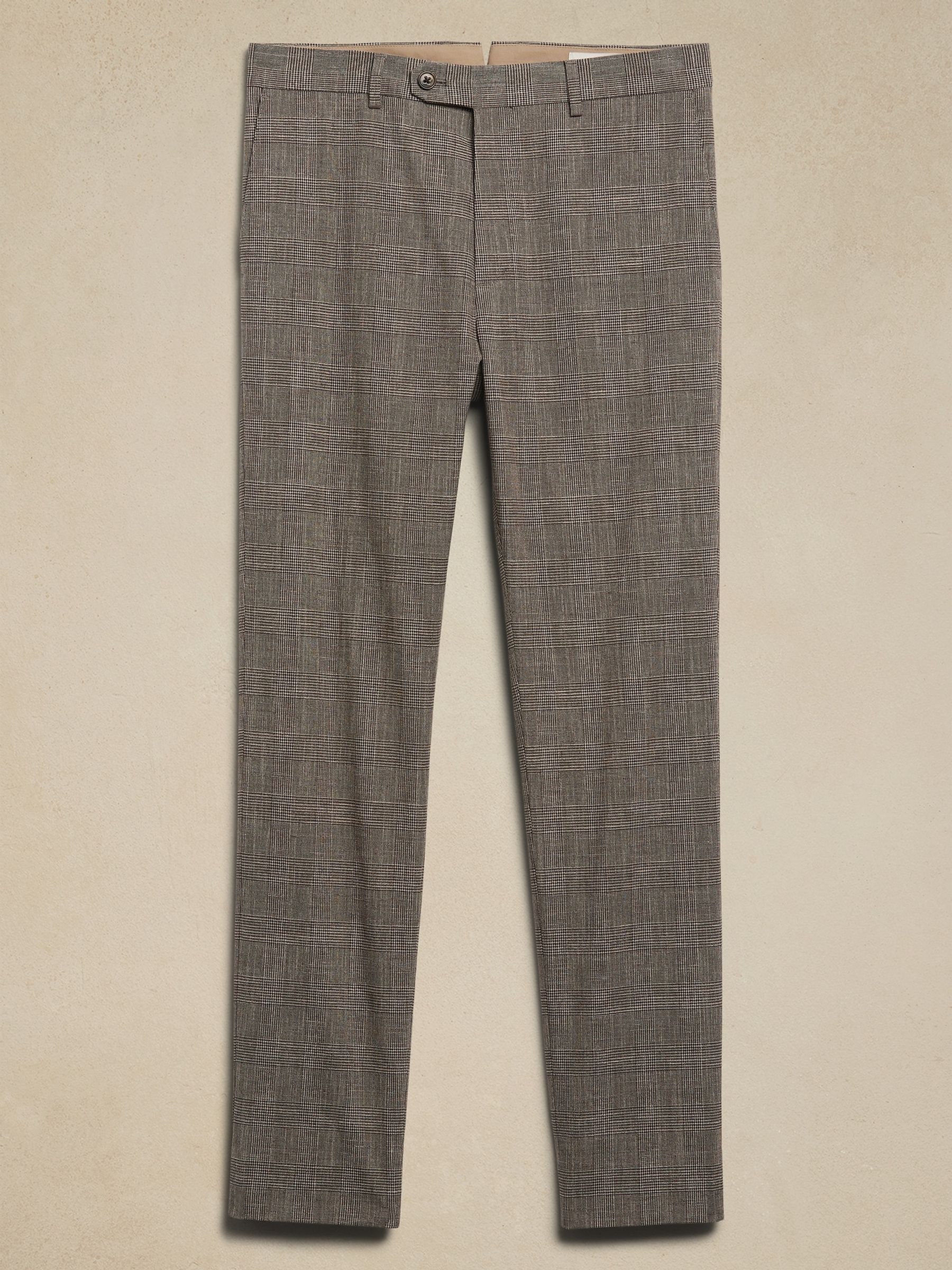 Banana Republic Brown Italian Stretch-Cotton Dress Trousers - Image 4 of 4