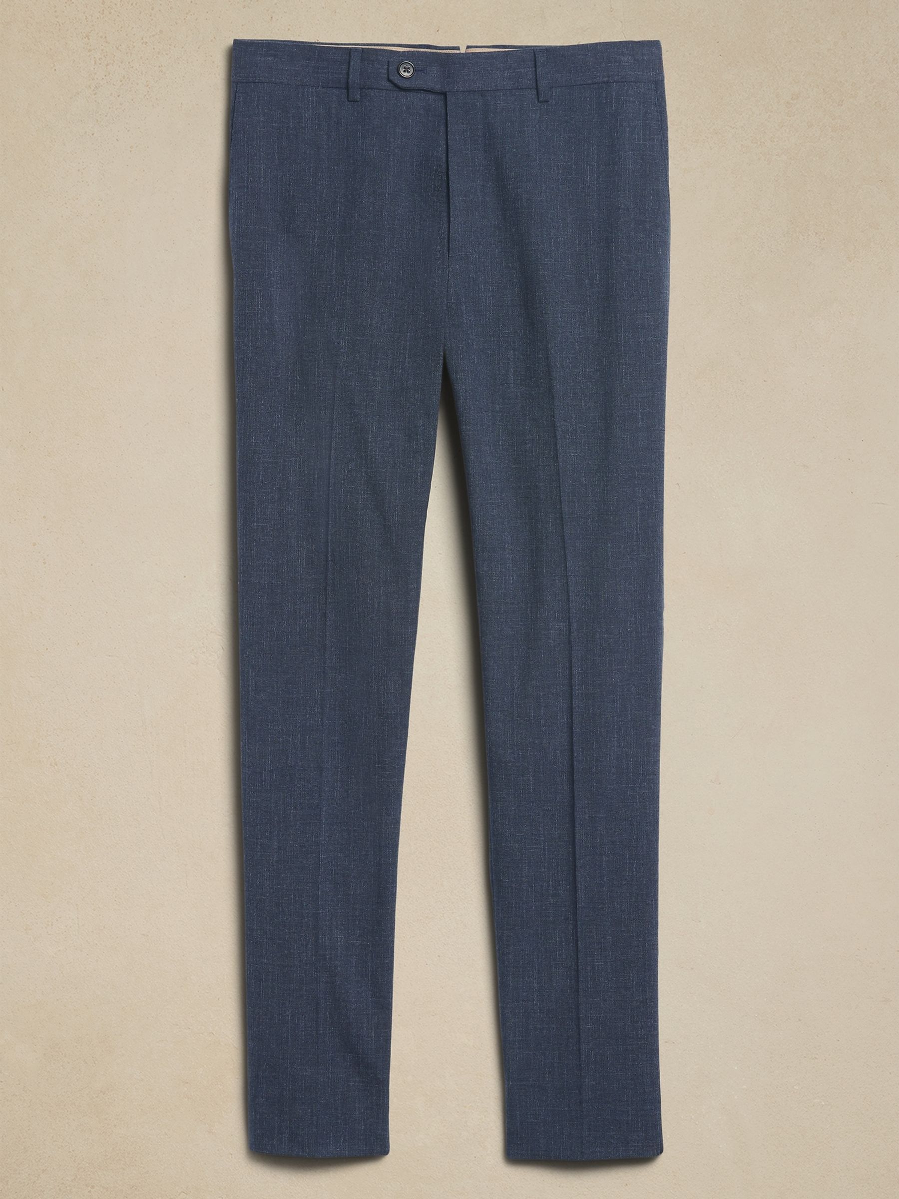 Banana Republic Blue Italian Stretch-Cotton Dress Trousers - Image 4 of 4