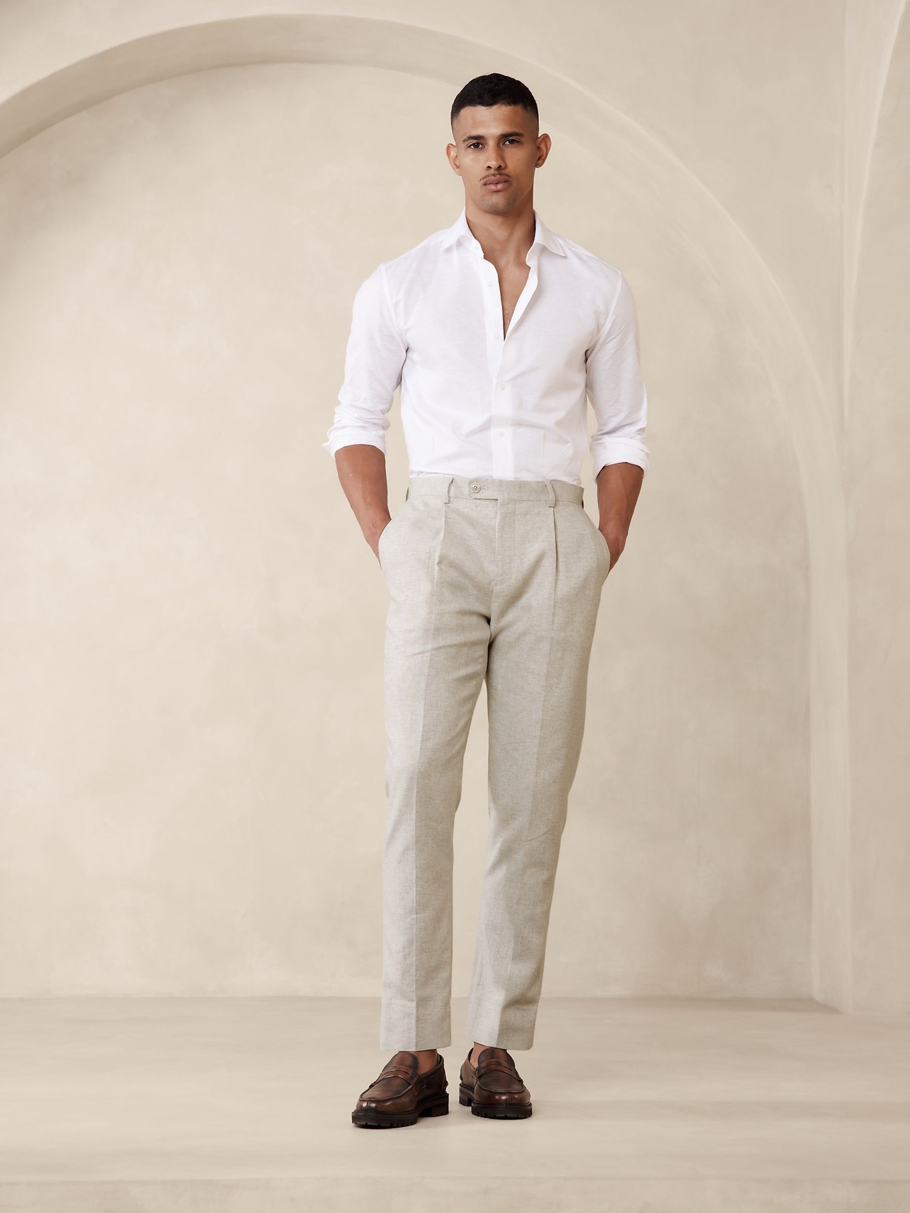 banana republic tailored slim fit pants