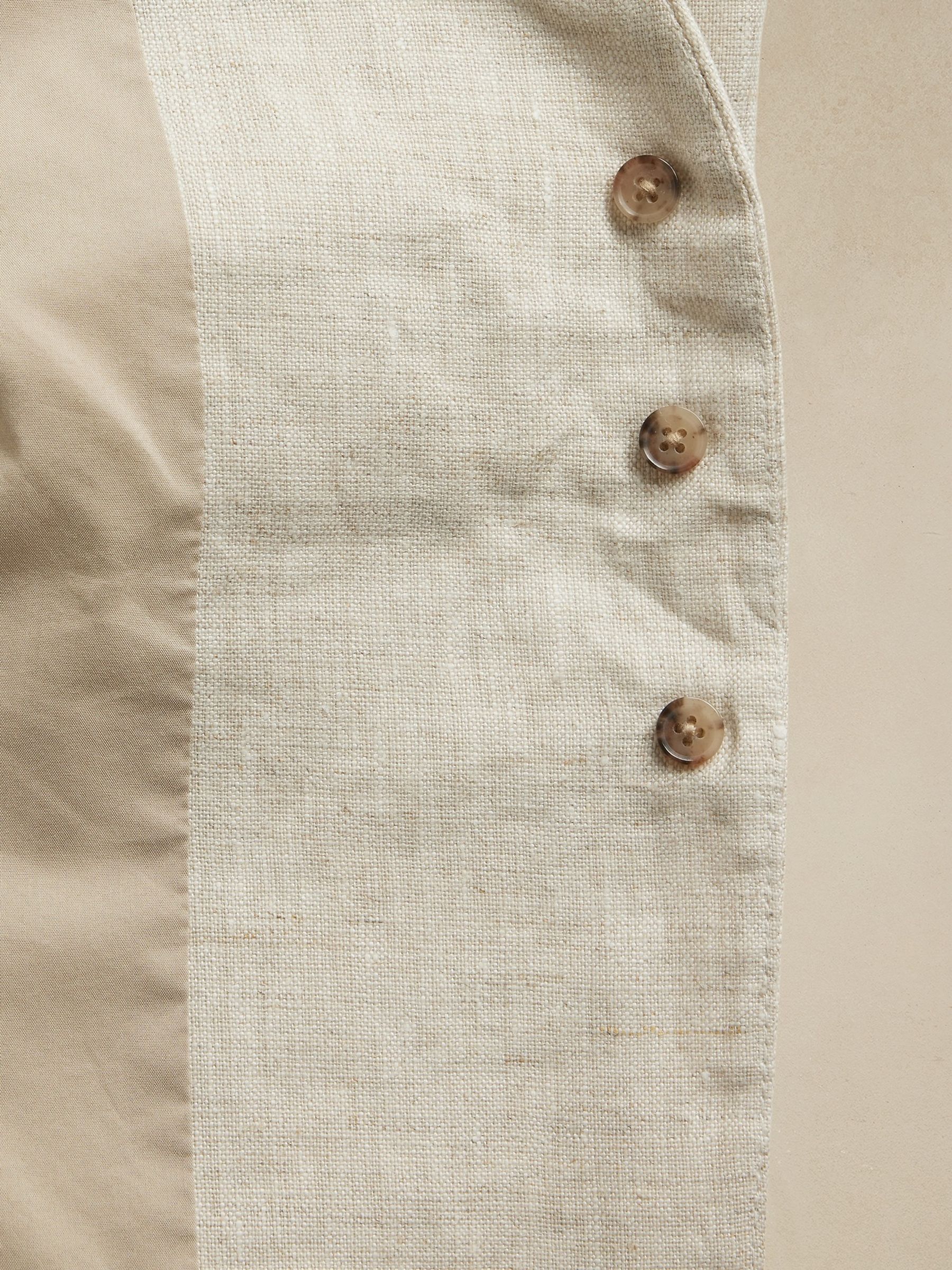 Banana Republic Beige Lina Linen Waistcoat - Image 5 of 5
