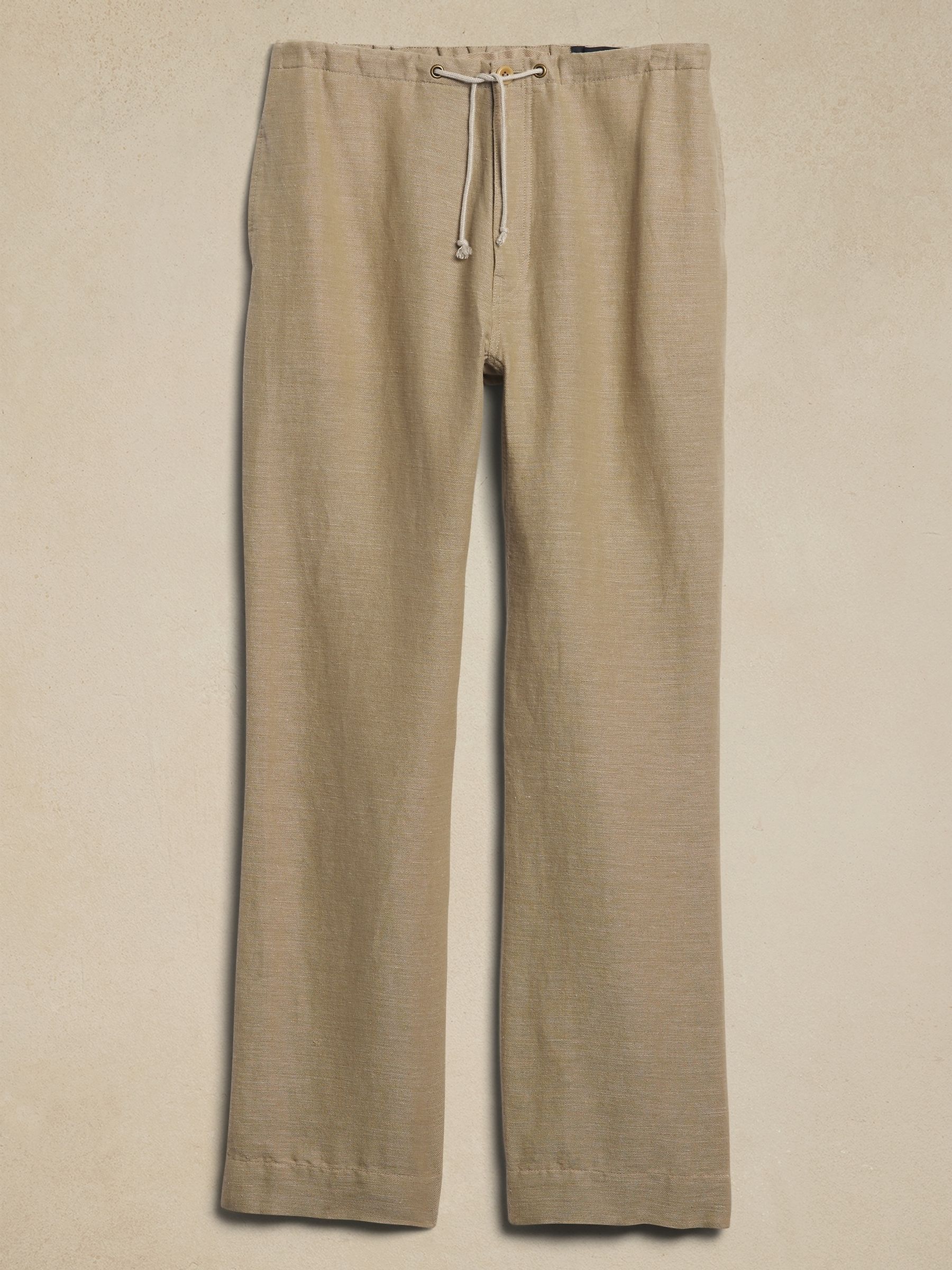Banana Republic Brown Onda Linen-Cotton Easy Trousers - Image 5 of 5