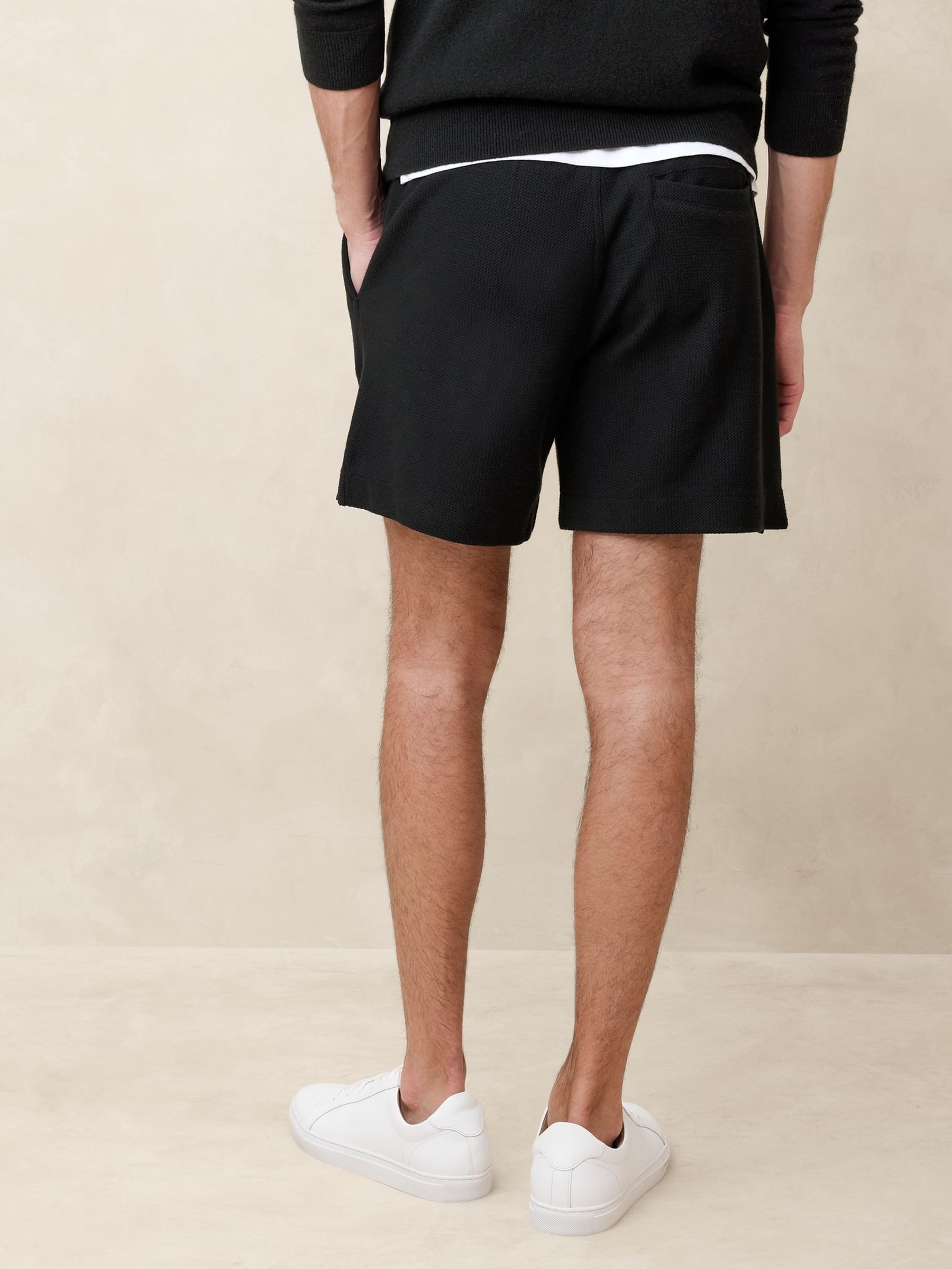 Banana Republic Black Laguna Jacquard Short - Image 2 of 4