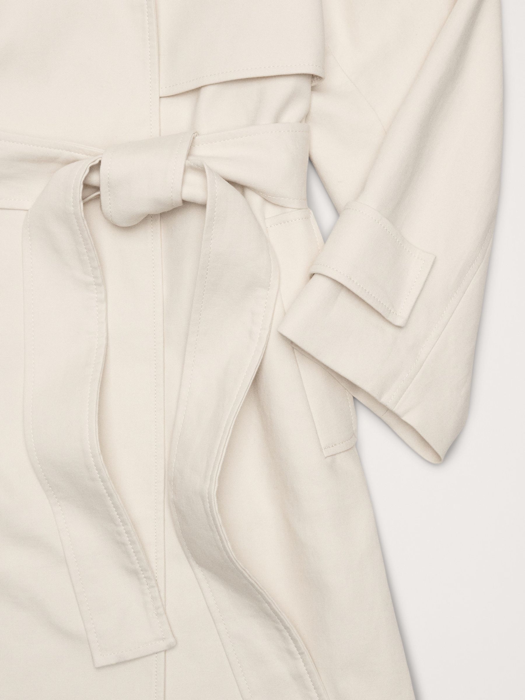 Banana Republic Grey Sabbia Oversized Italian Twill Trench Coat - Image 7 of 7
