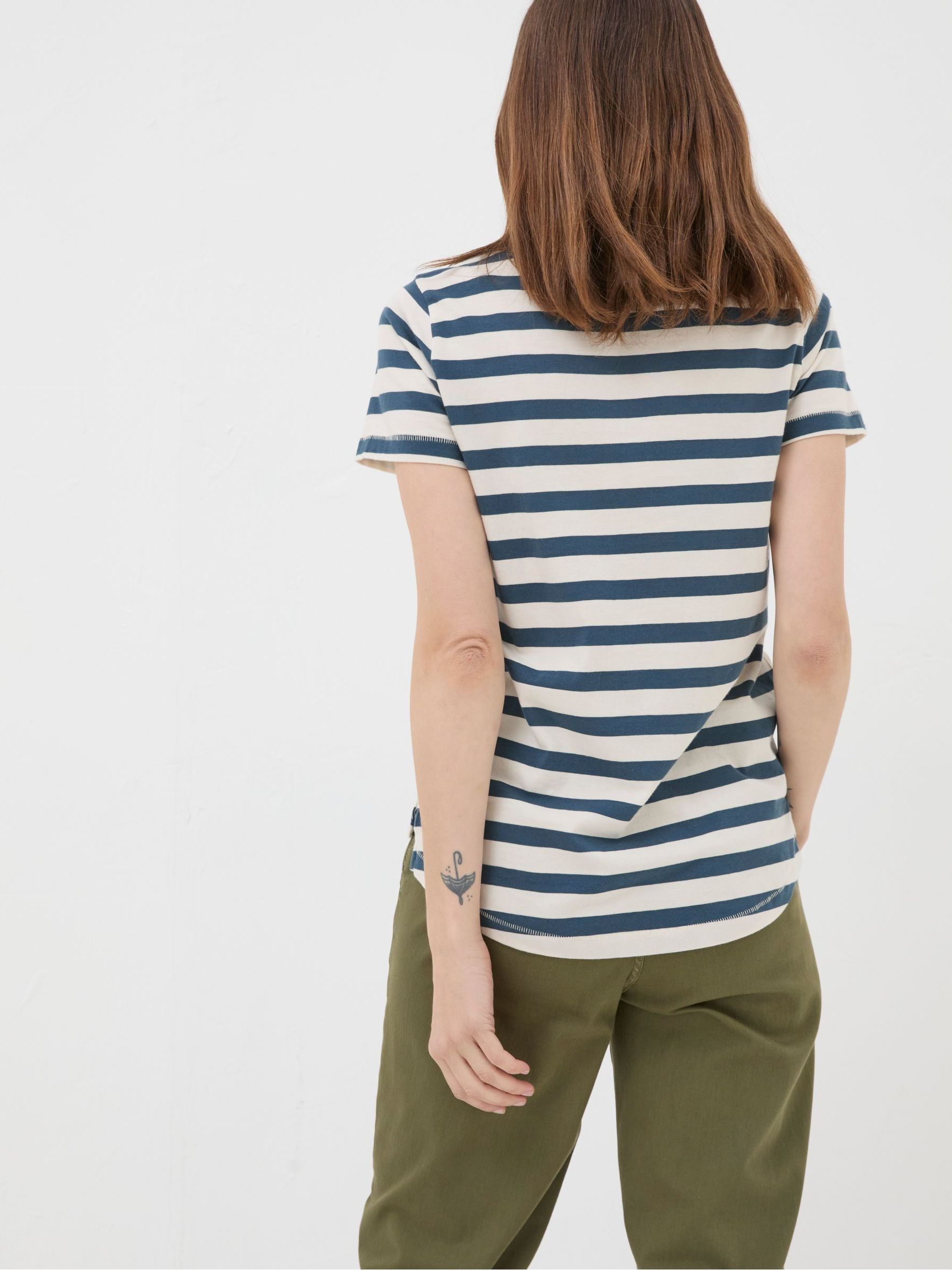 Blue Natalie Stripe T-Shirt - Image 3 of 6