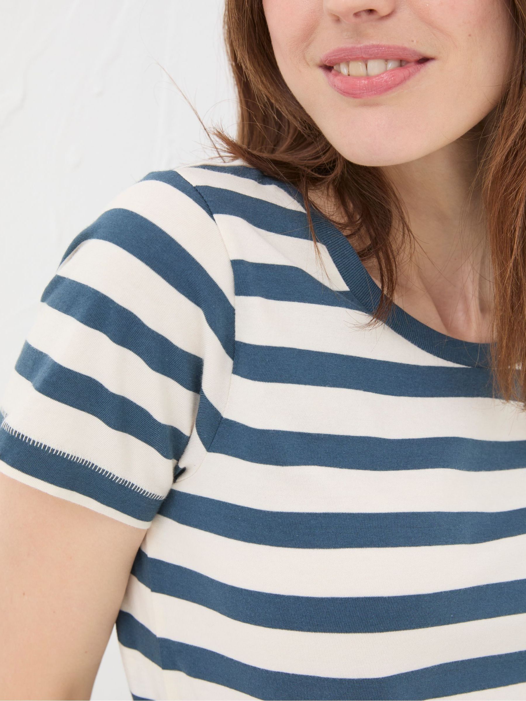 Blue Natalie Stripe T-Shirt - Image 5 of 6