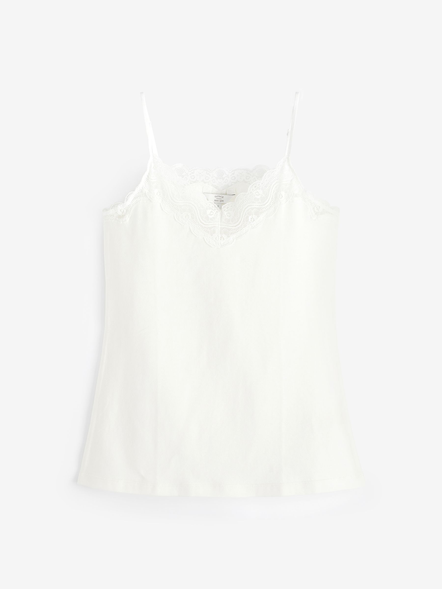 White V-Neck Lace Camisole - Image 1 of 1