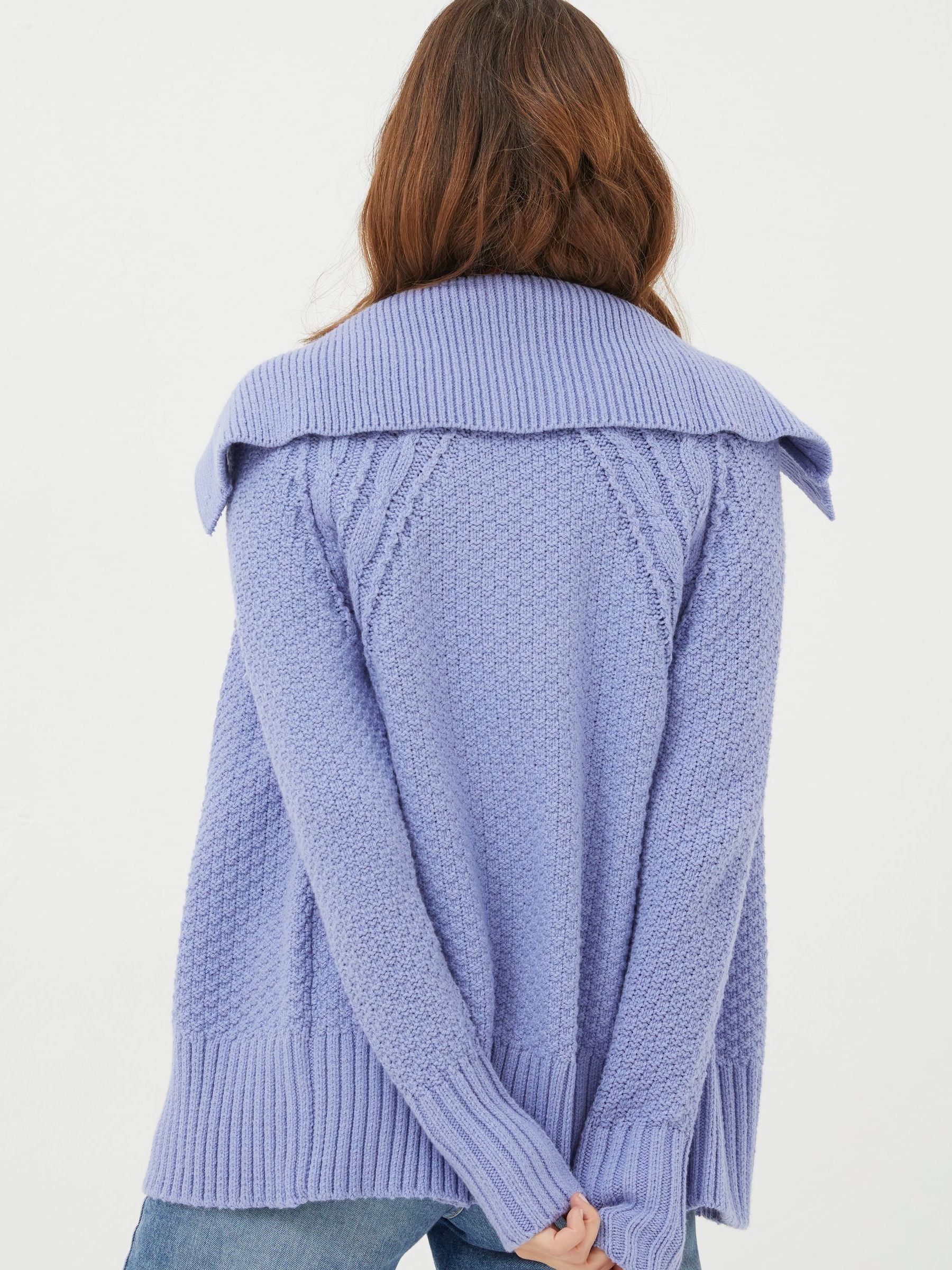 Blue Raya Collared Cardigan - Image 2 of 5