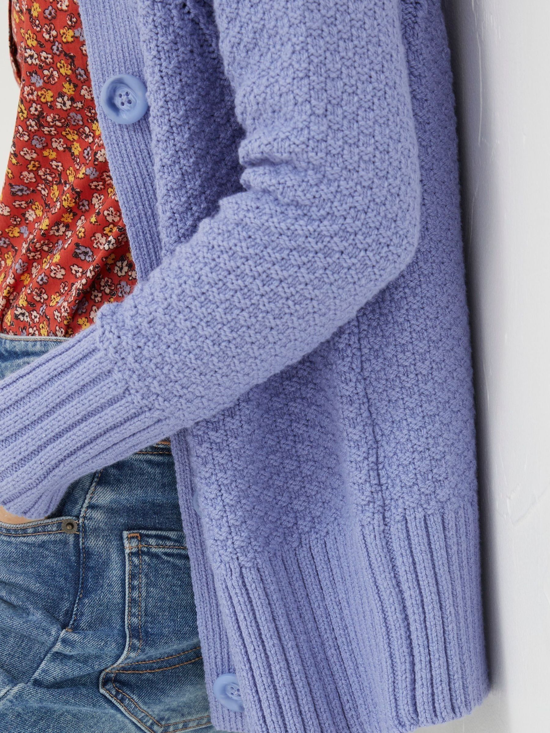 Blue Raya Collared Cardigan - Image 4 of 5