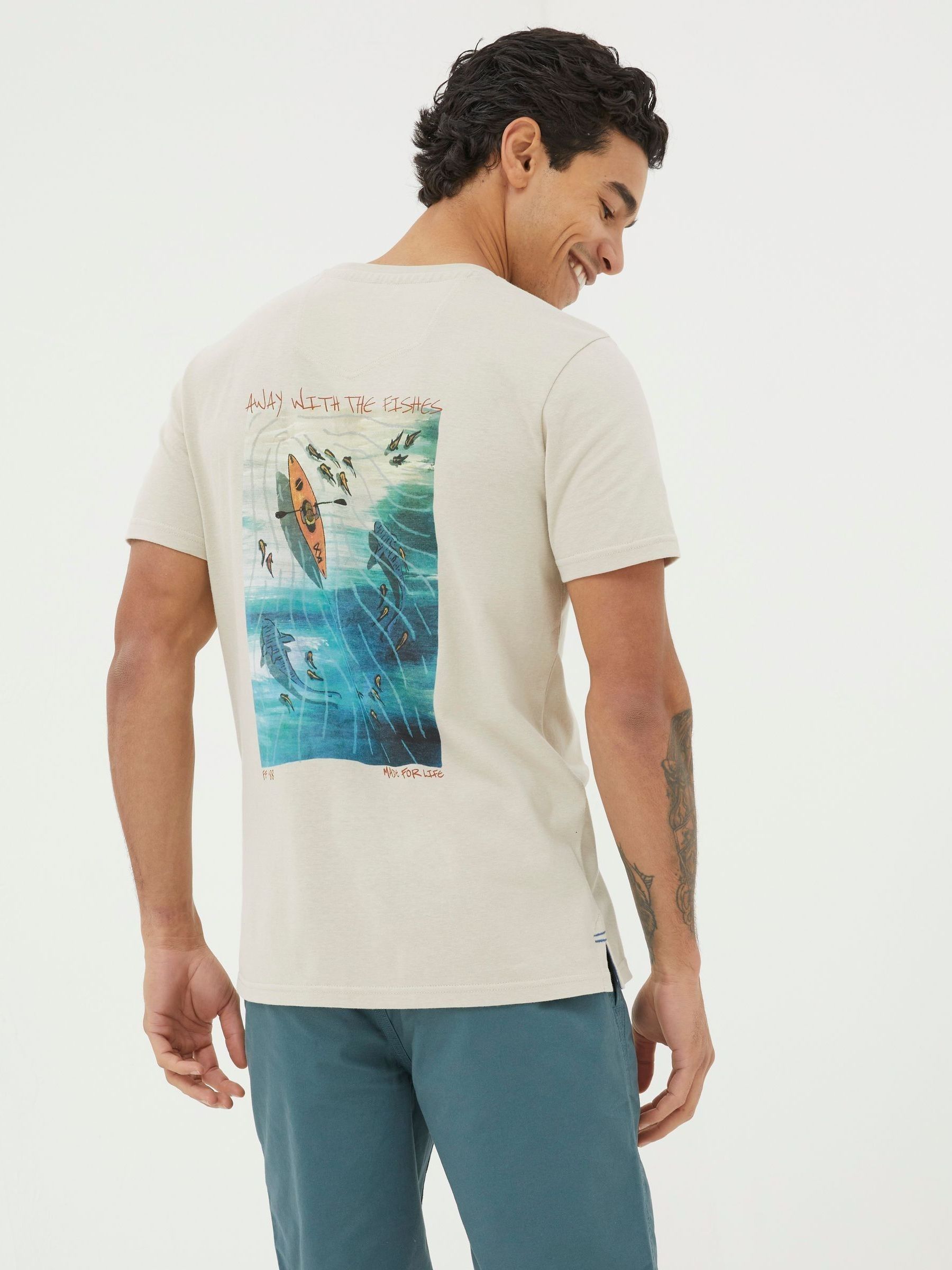 Away Natural With The Fishes T-Shirt - Image 2 of 7