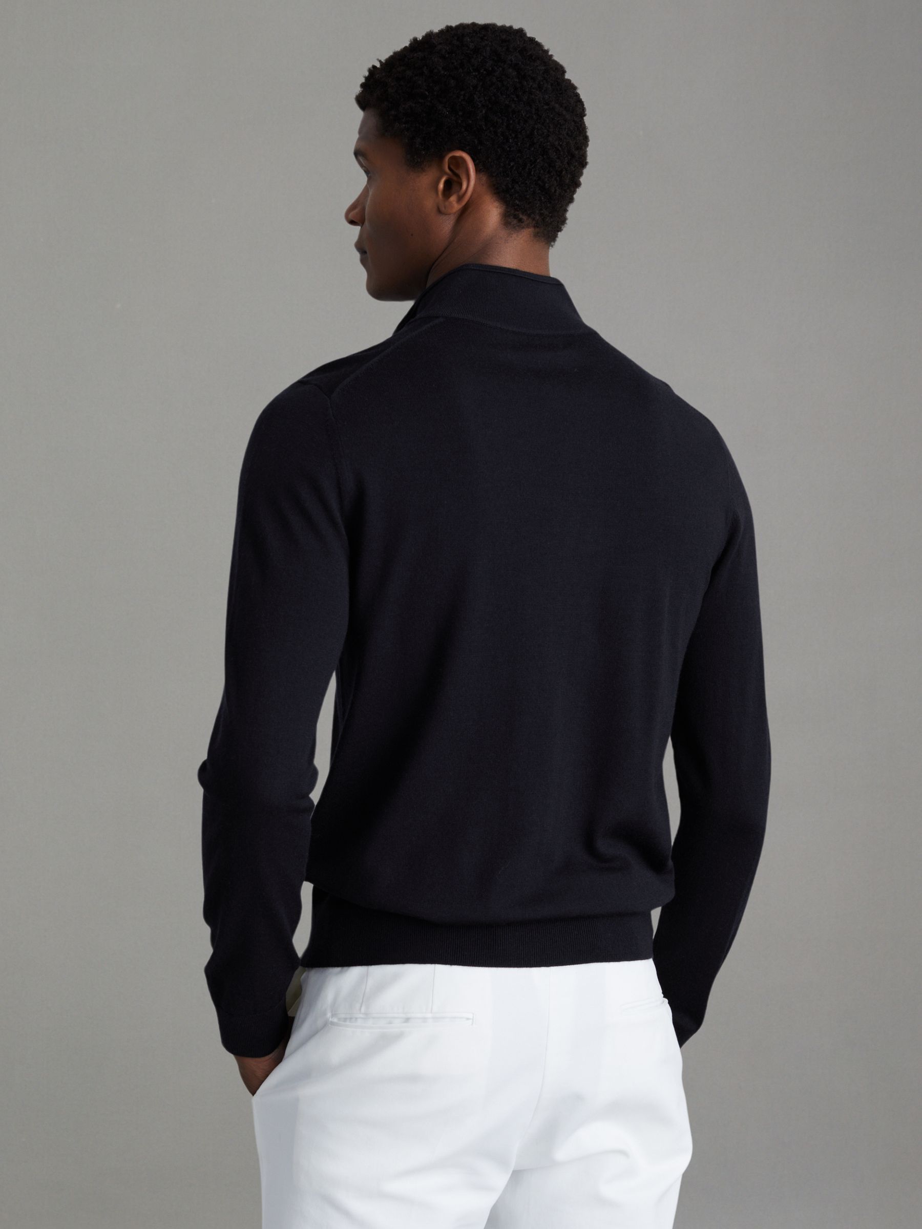 Pack of Two Merino Wool Jumpers in Navy - Image 5 of 8