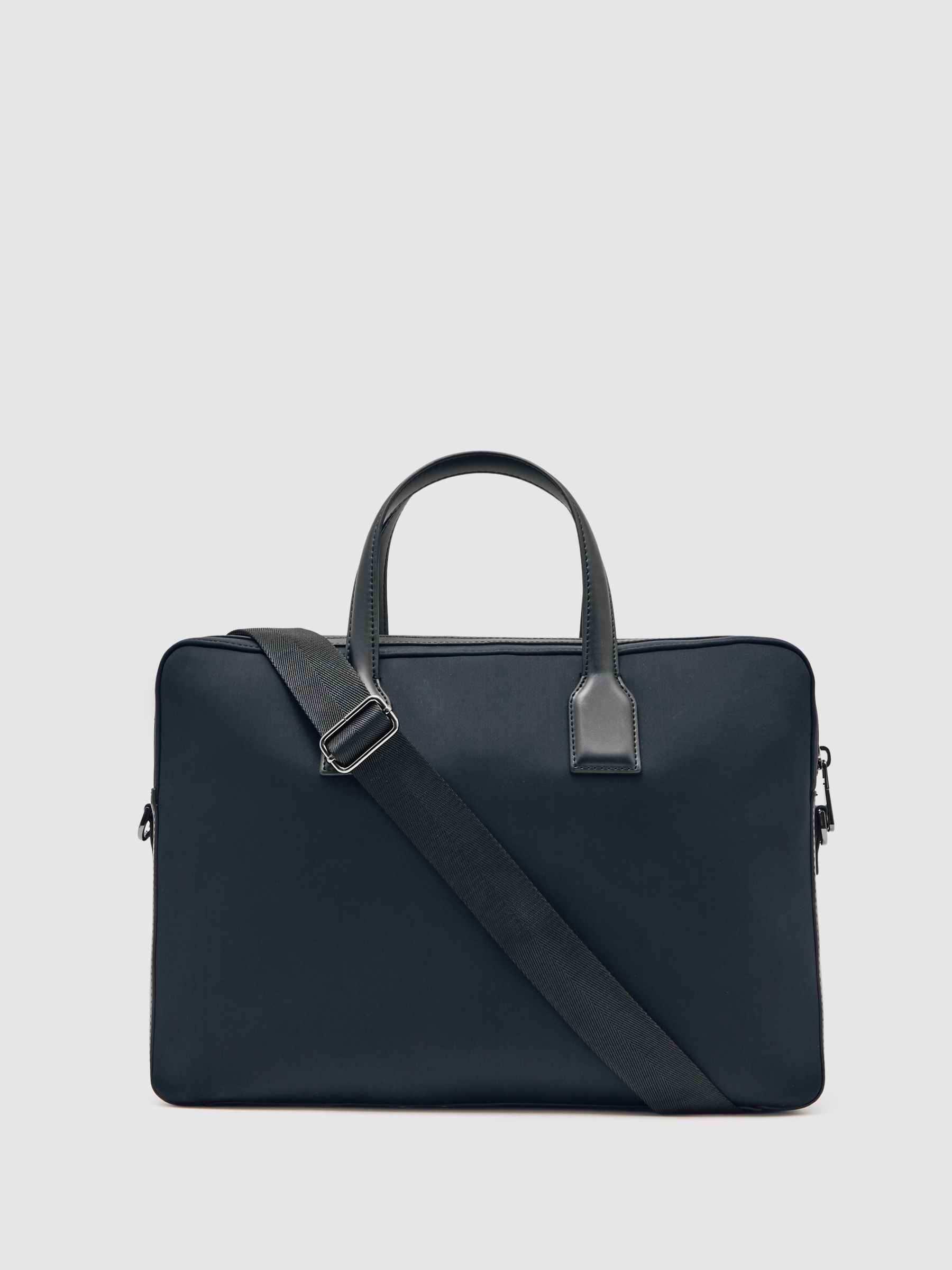 Carter Dark Navy Neoprene Briefcase - Image 5 of 6