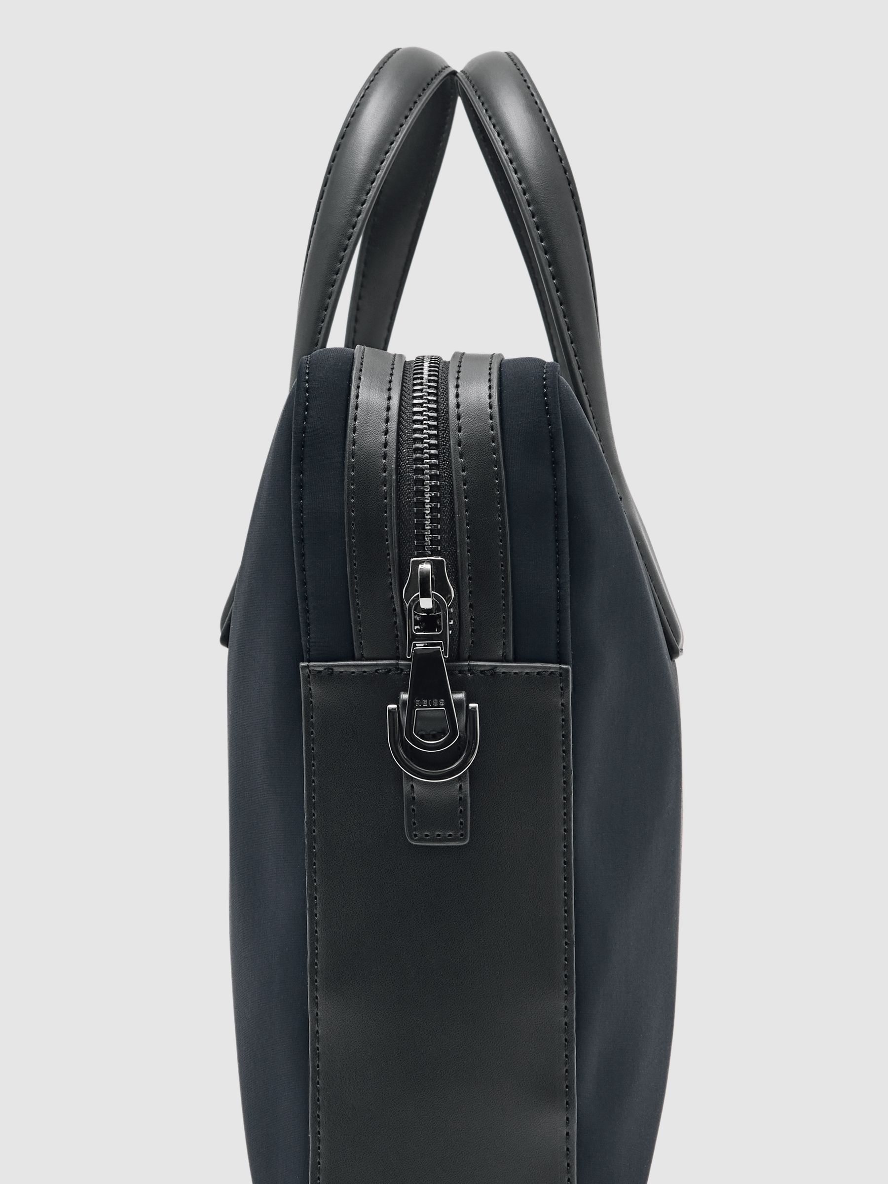 Carter Dark Navy Neoprene Briefcase - Image 6 of 6
