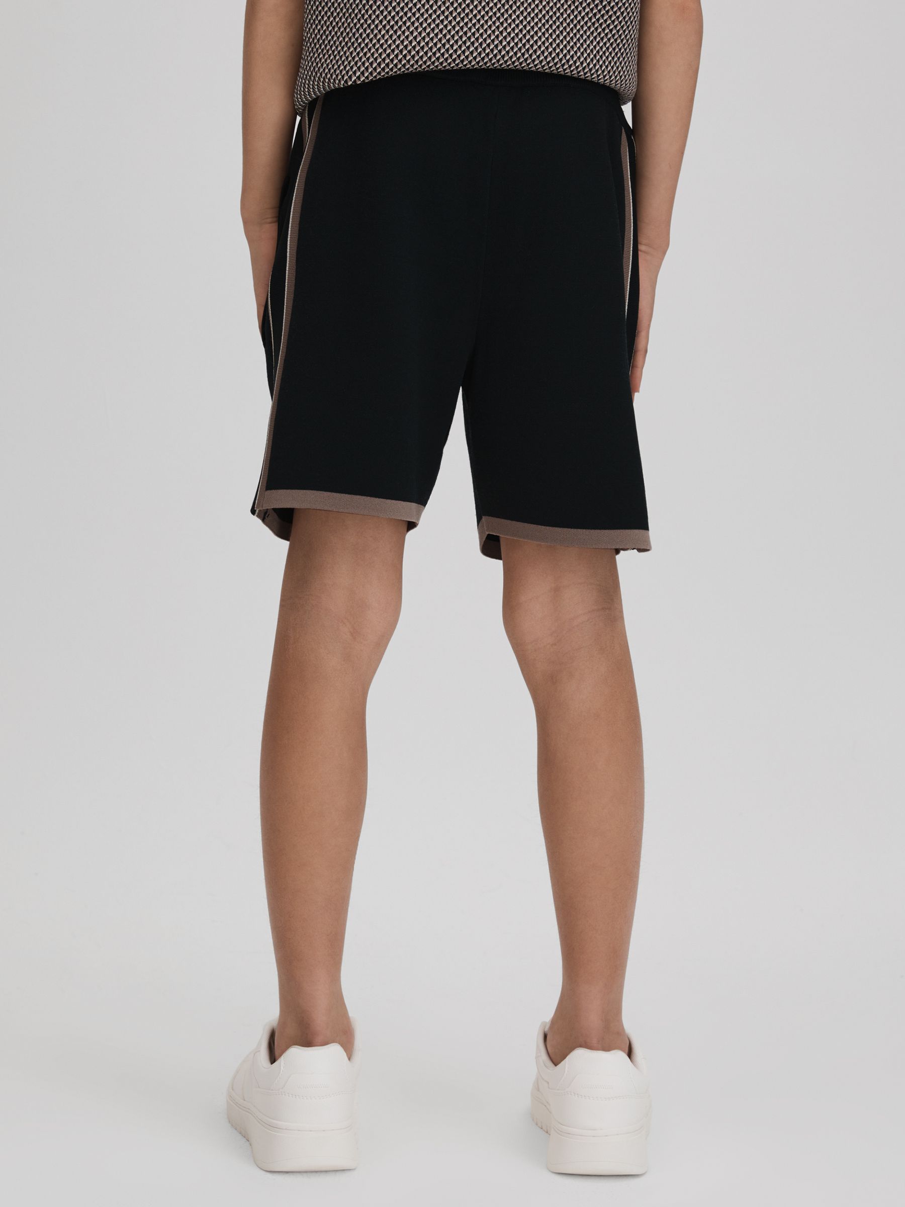 3-9 yrs Knitted Drawstring Shorts in Hunting Green - Image 5 of 6
