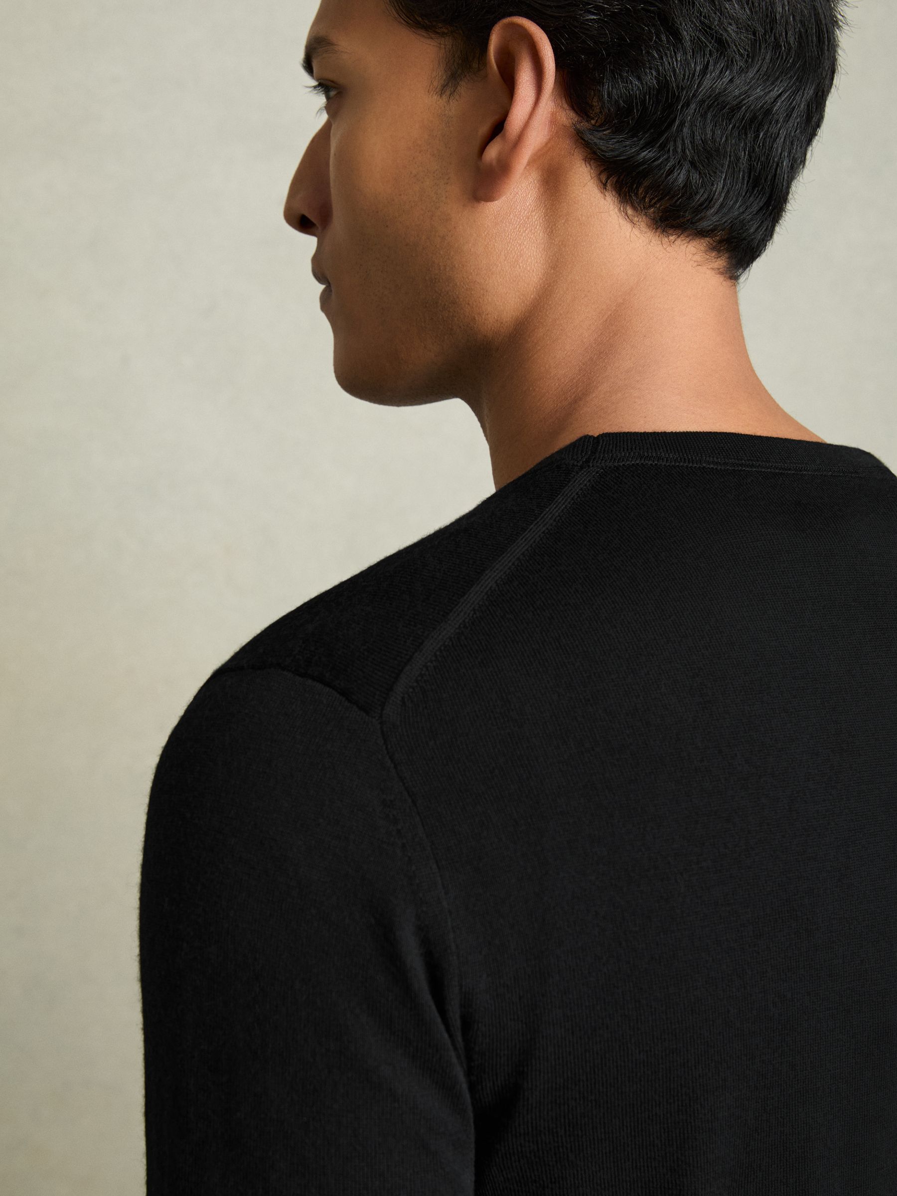 Pack of Two Merino Wool Jumpers in Black - Image 6 of 7