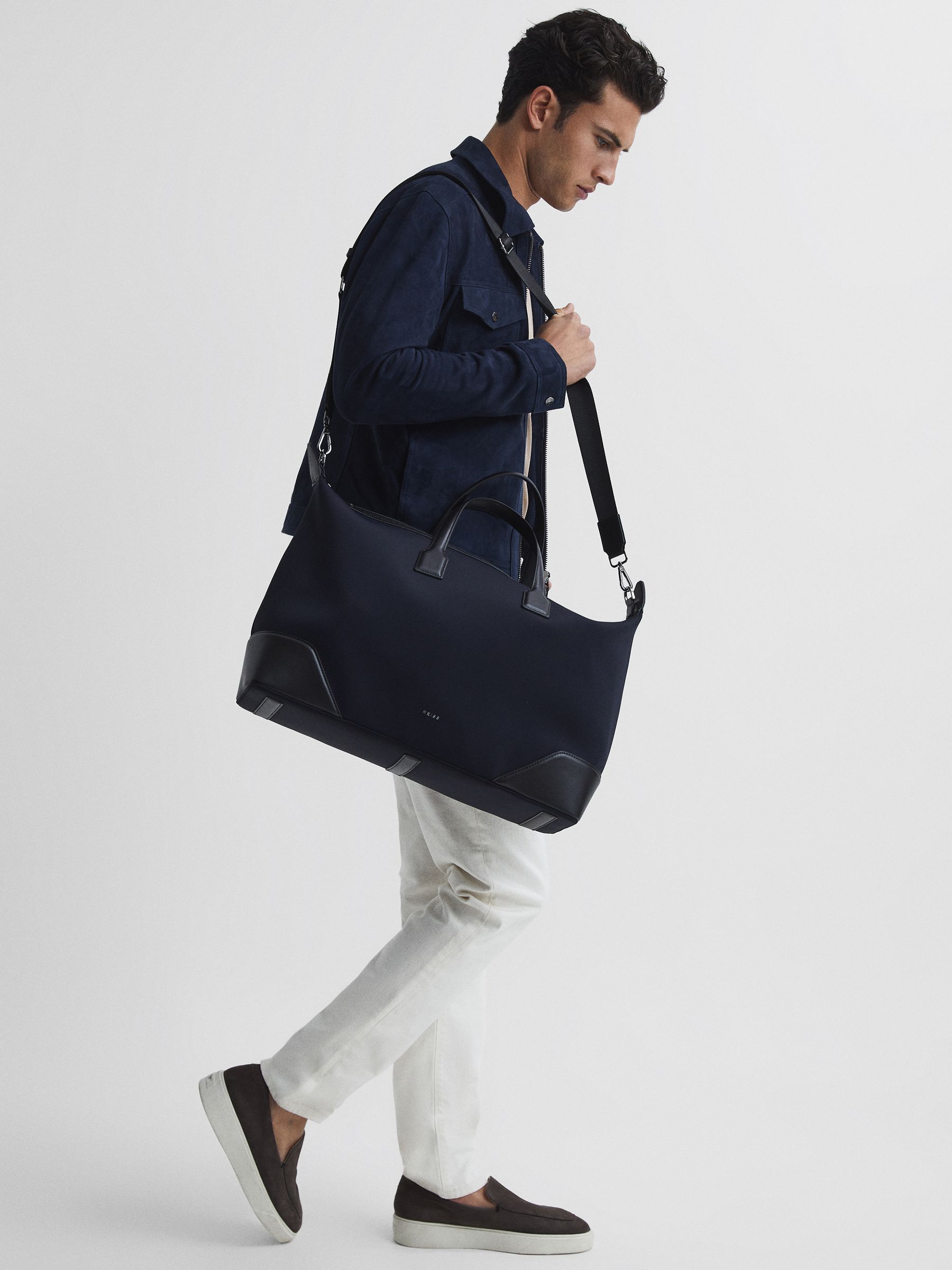 Neoprene Holdall in Dark Navy - Image 2 of 7 Neoprene Holdall in Dark Navy - Image 2 of 7
